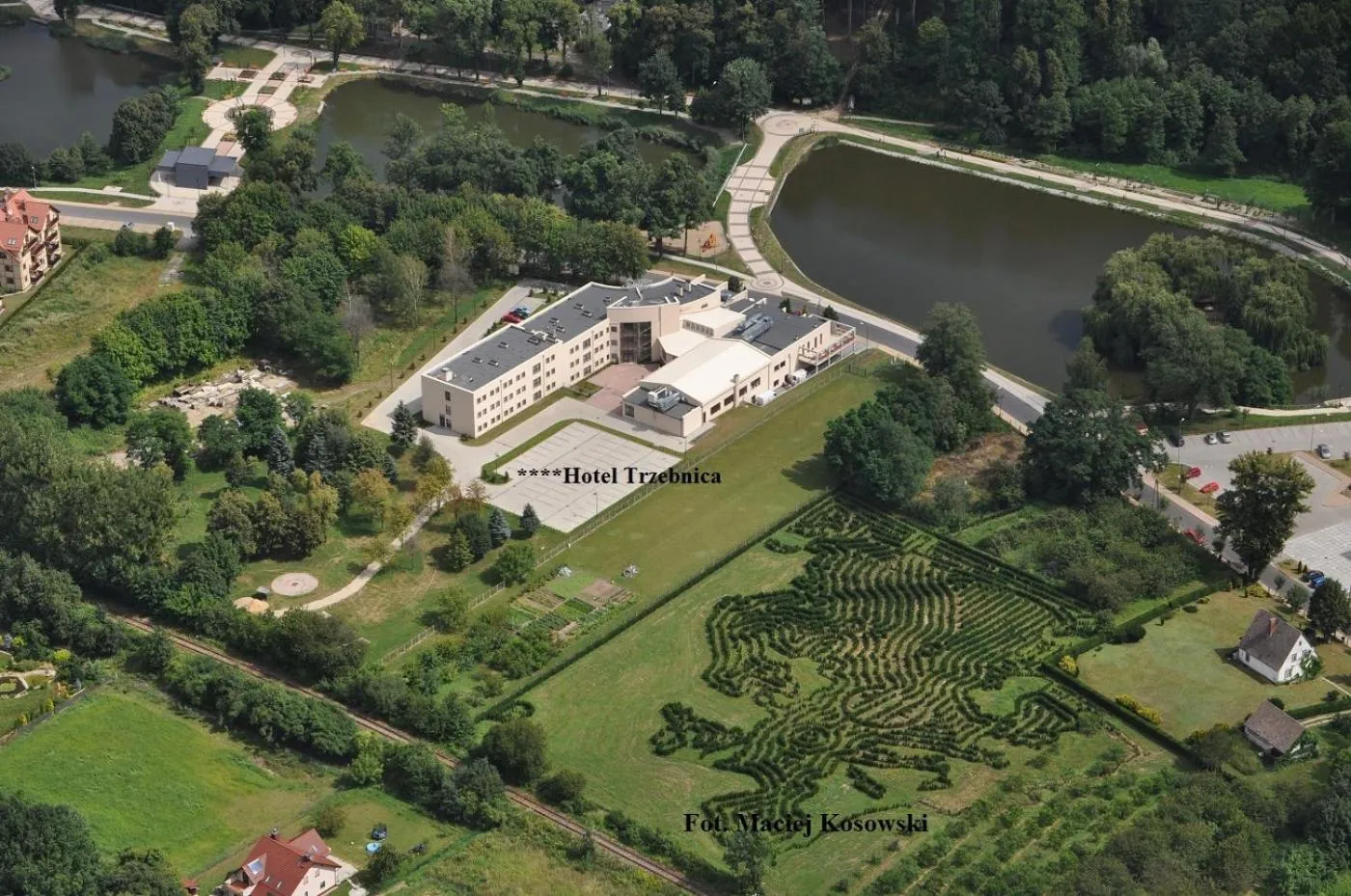 Bird's eye view in Hotel Trzebnica
