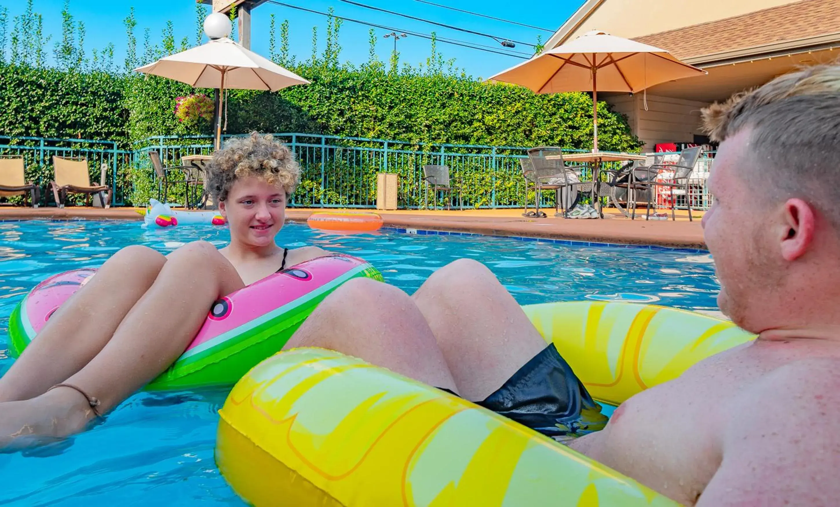 Swimming pool in Arbors at Island Landing Hotel & Suites Swimming pool in Arbors at Island Landing Hotel & Suites