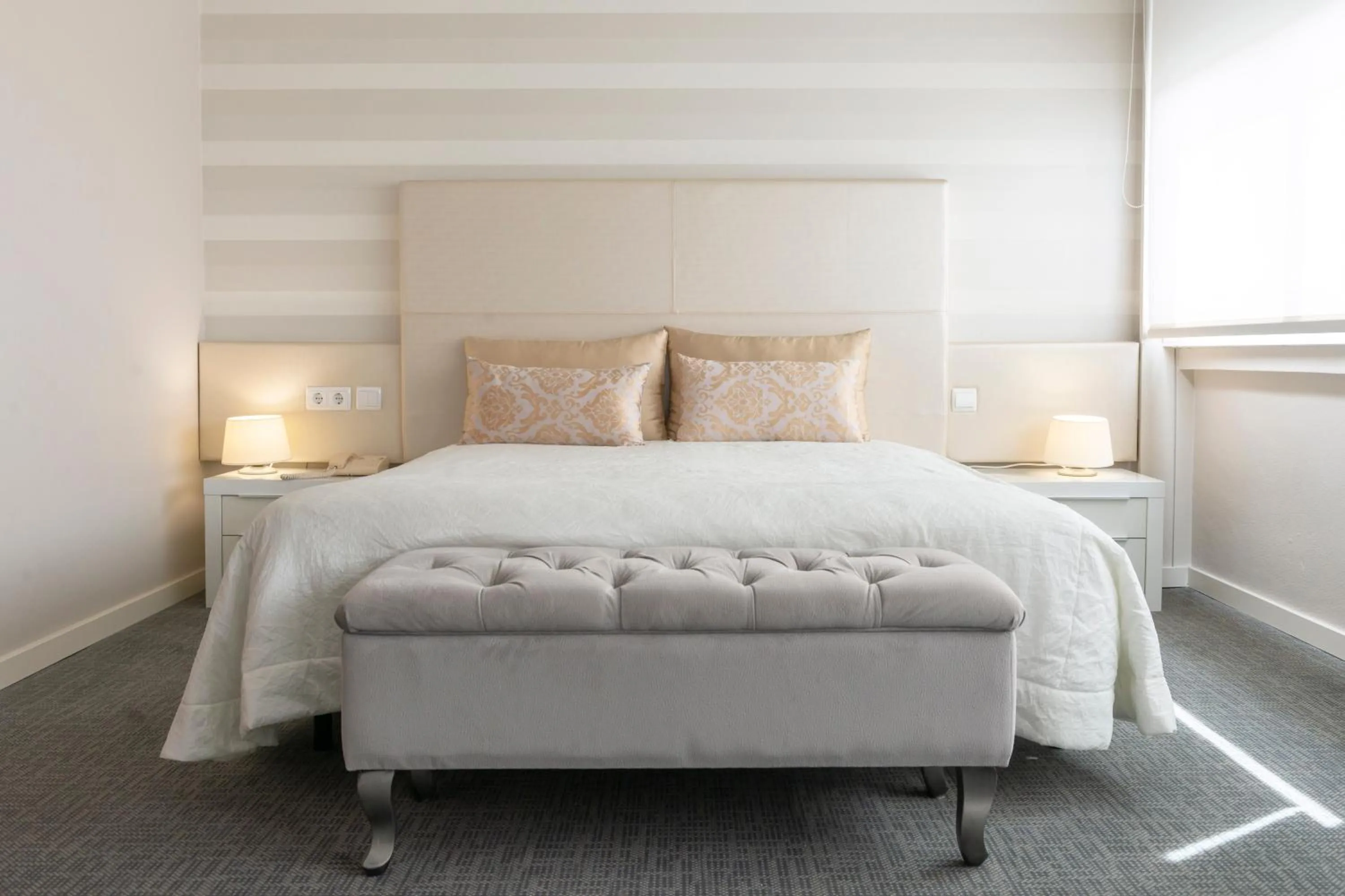 Bed in Hotel Eurosol Leiria & Jardim