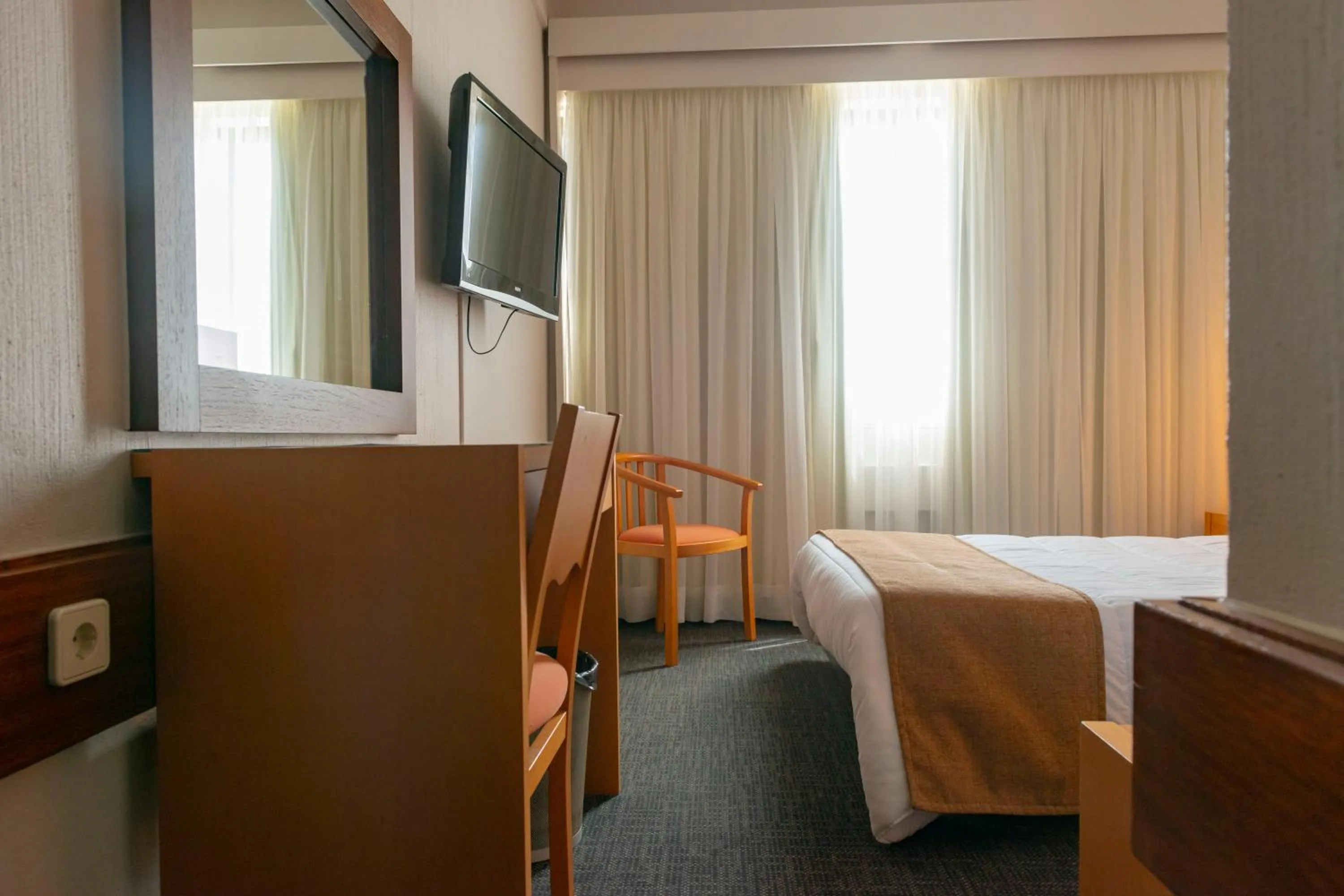 Bed in Hotel Eurosol Leiria & Jardim