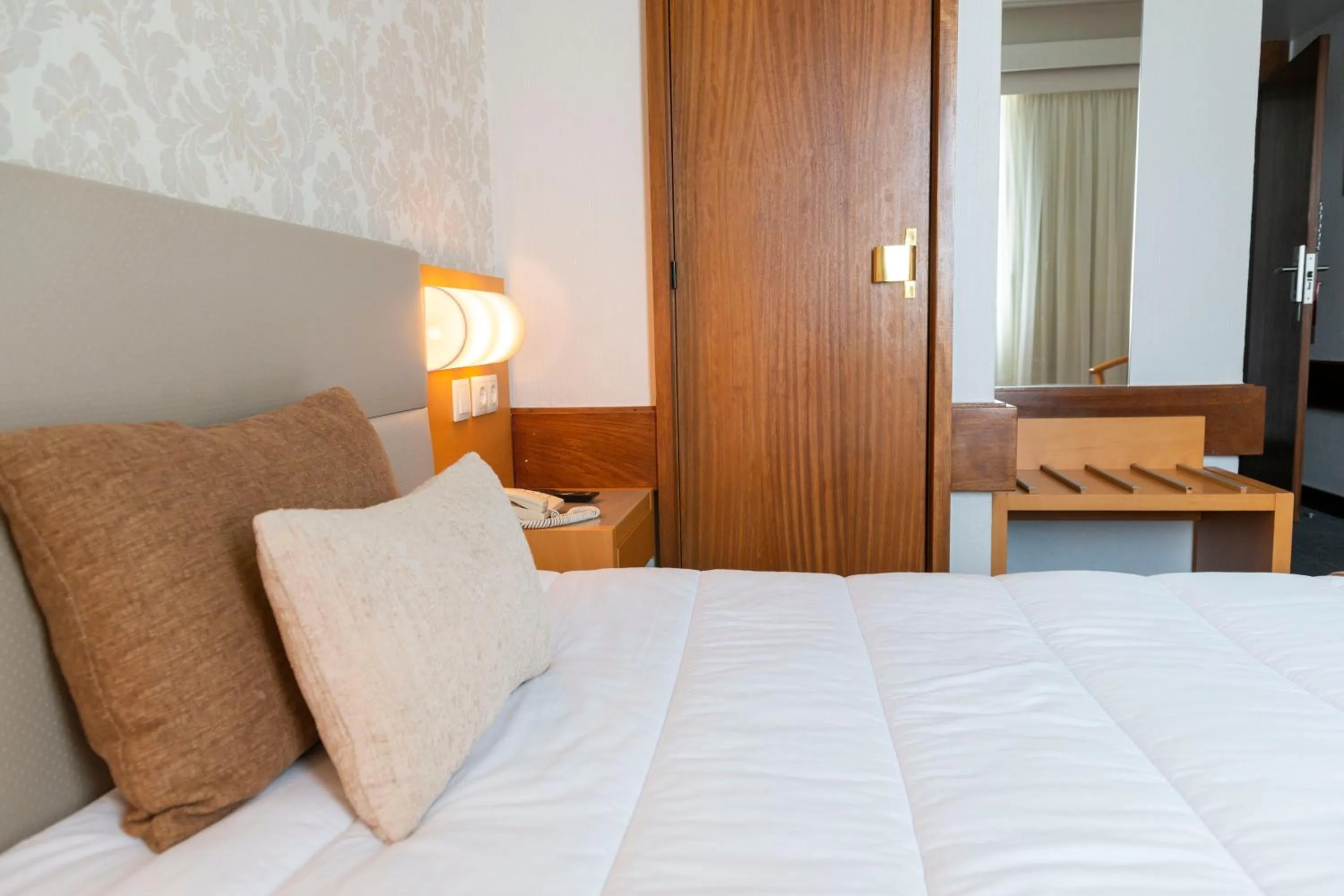 Bed in Hotel Eurosol Leiria & Jardim