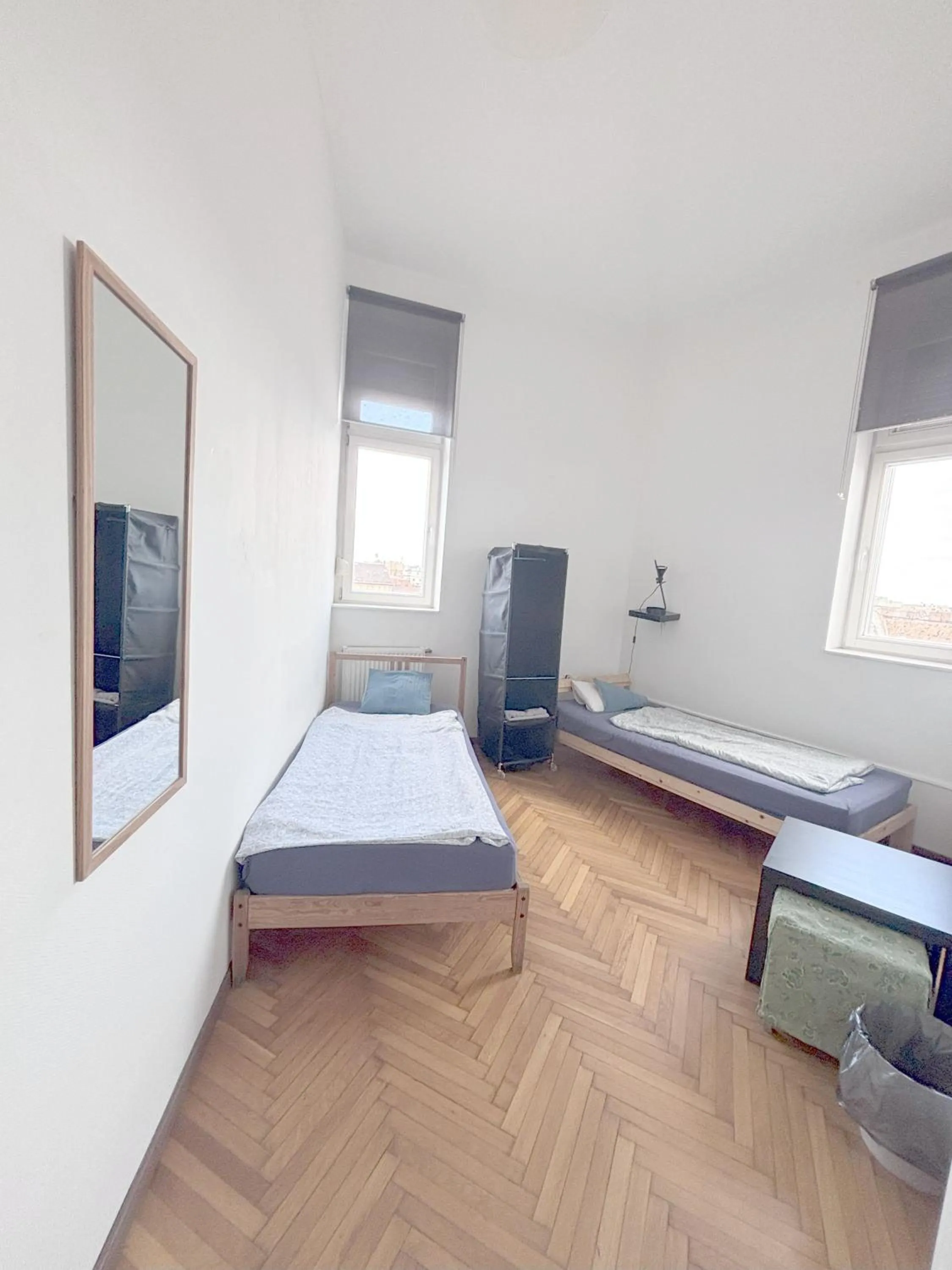 Photo of the whole room, Bed in Artist Guest House