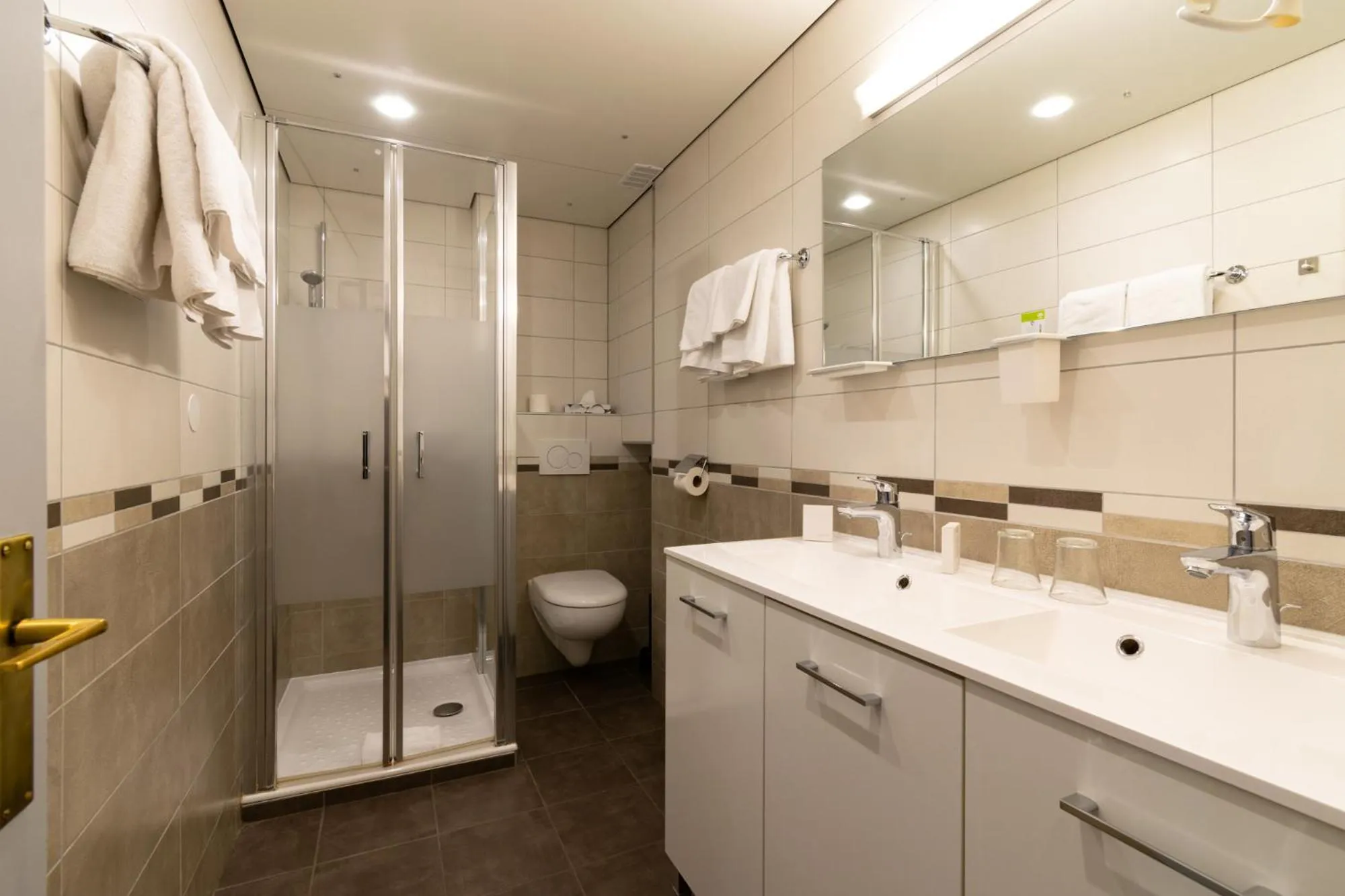 Shower in Hôtel-Restaurant Le Lac