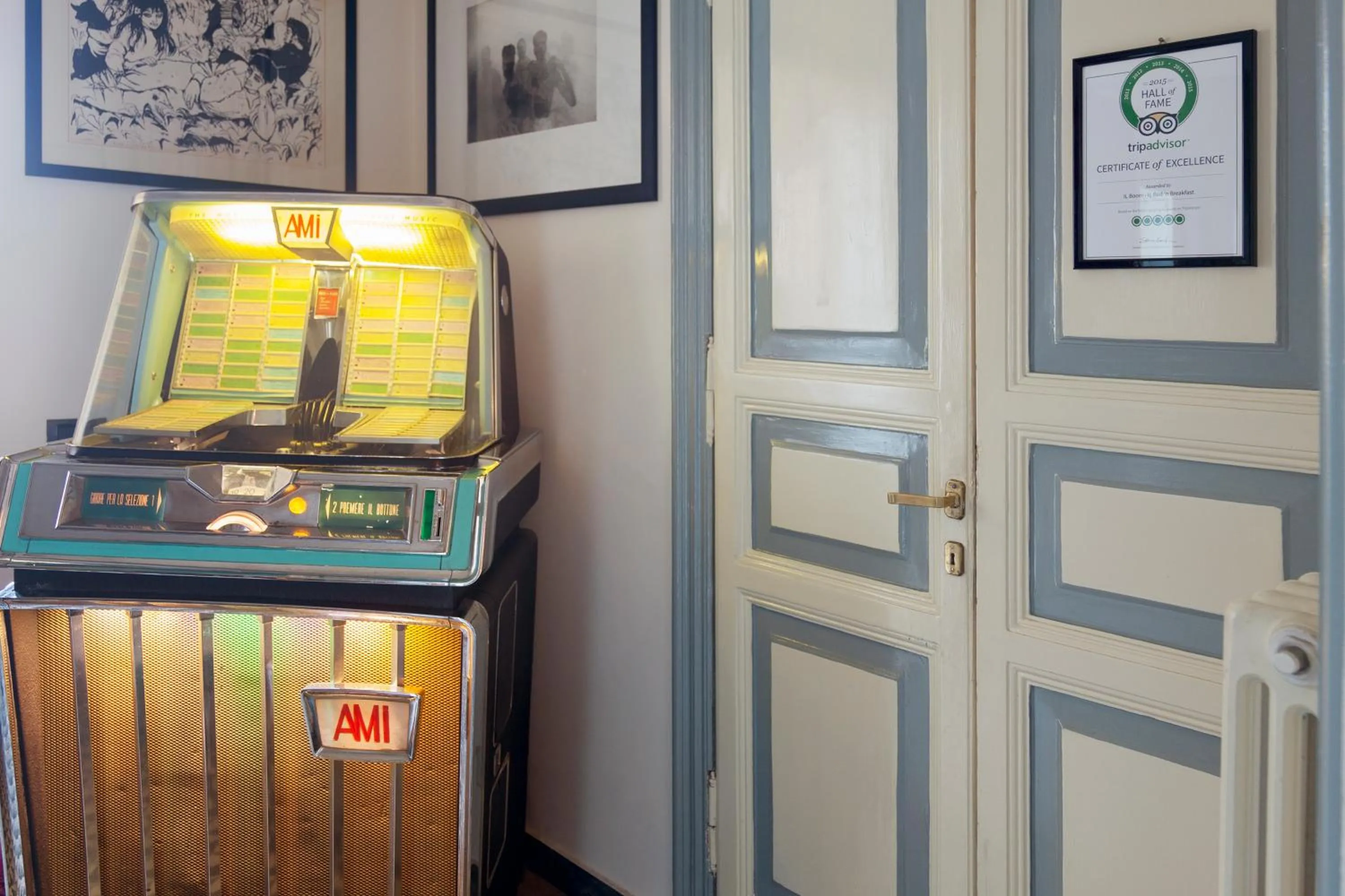 Lobby or reception in Il Boom B&B