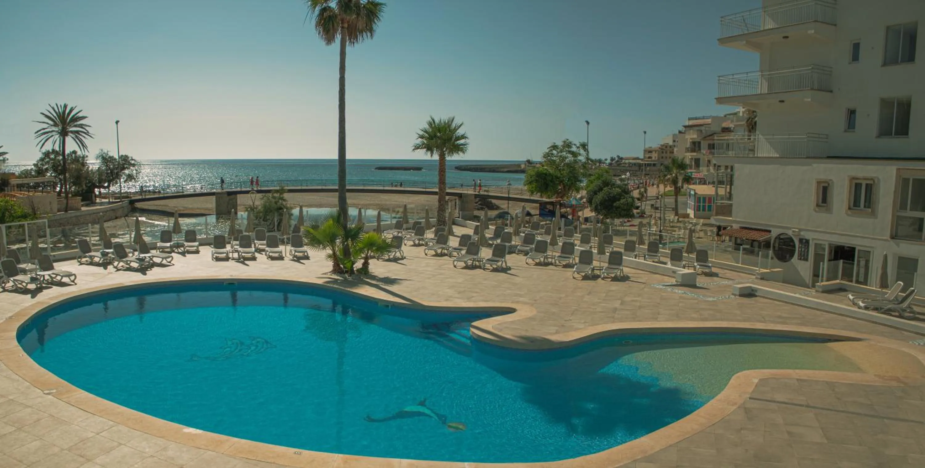 Swimming pool in Apartamentos Playa Moreia