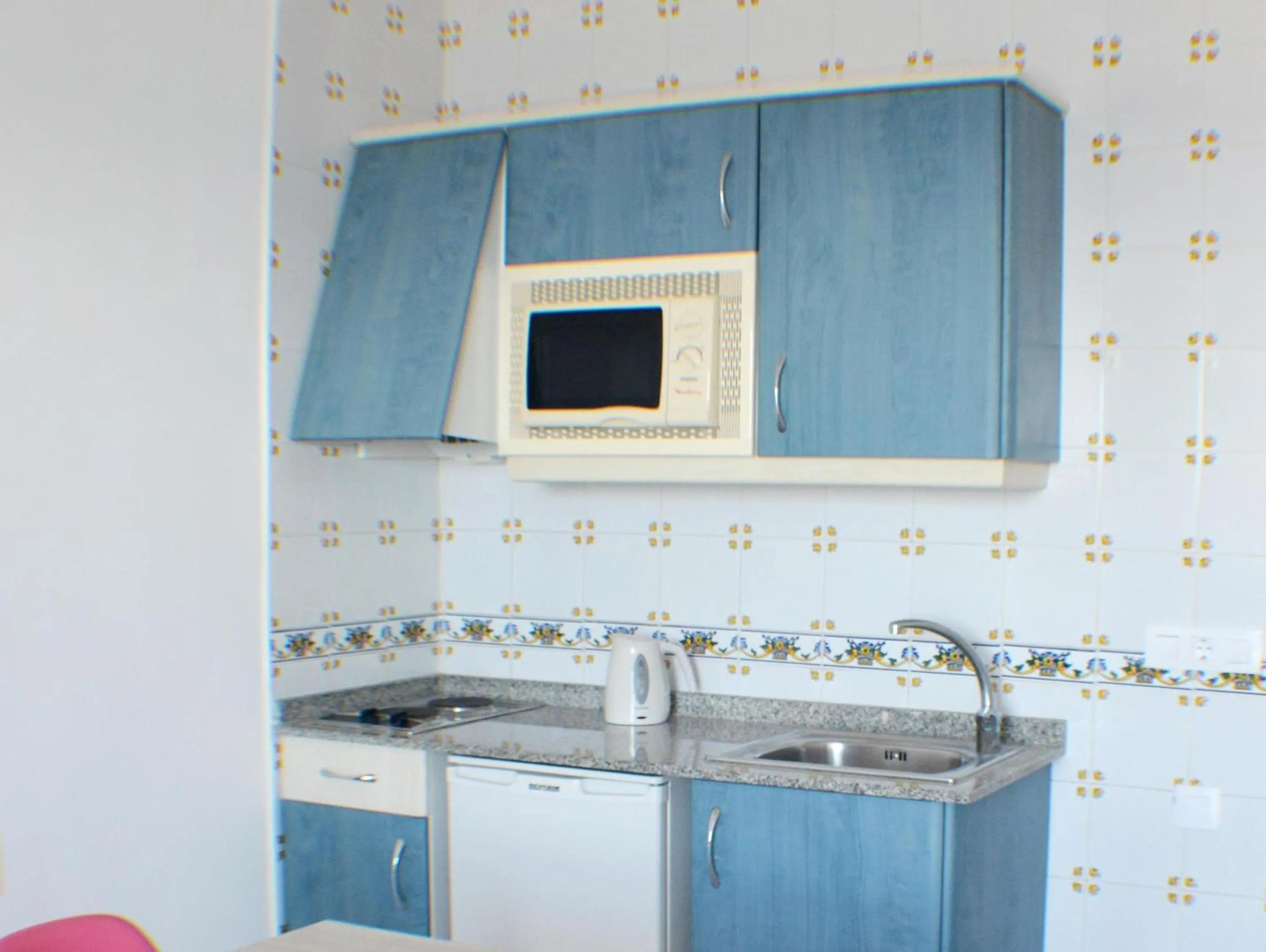 Kitchen or kitchenette in Apartamentos Playa Moreia