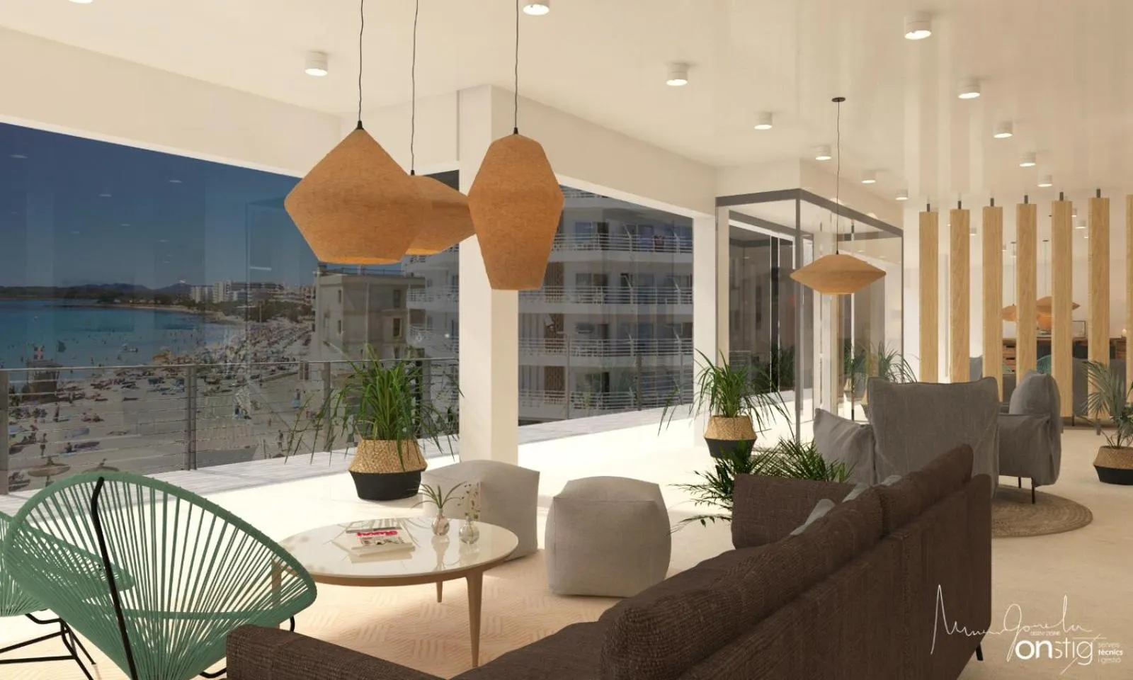 Lobby or reception in Apartamentos Playa Moreia