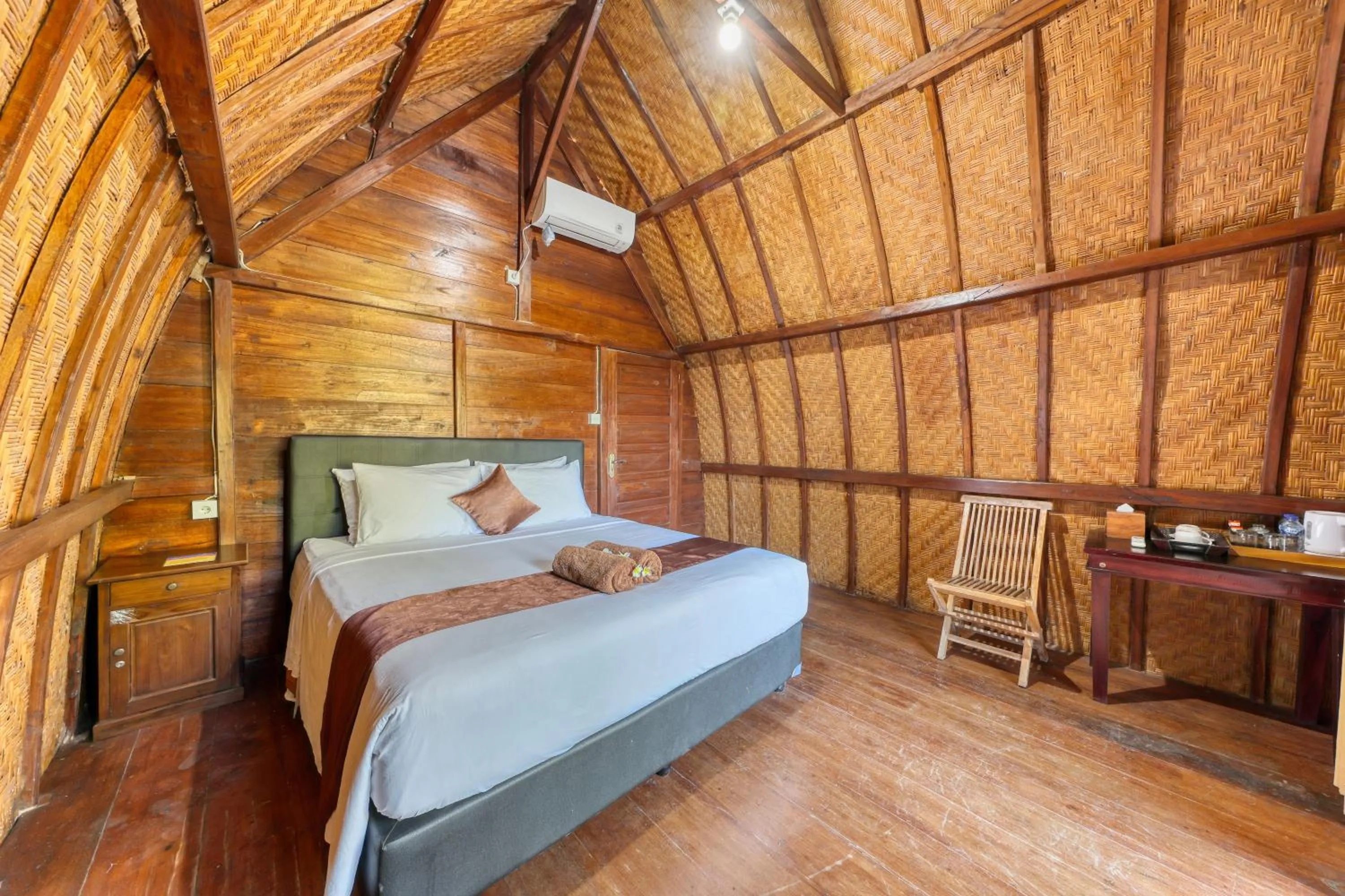 Bed in Butterfly Bungalow