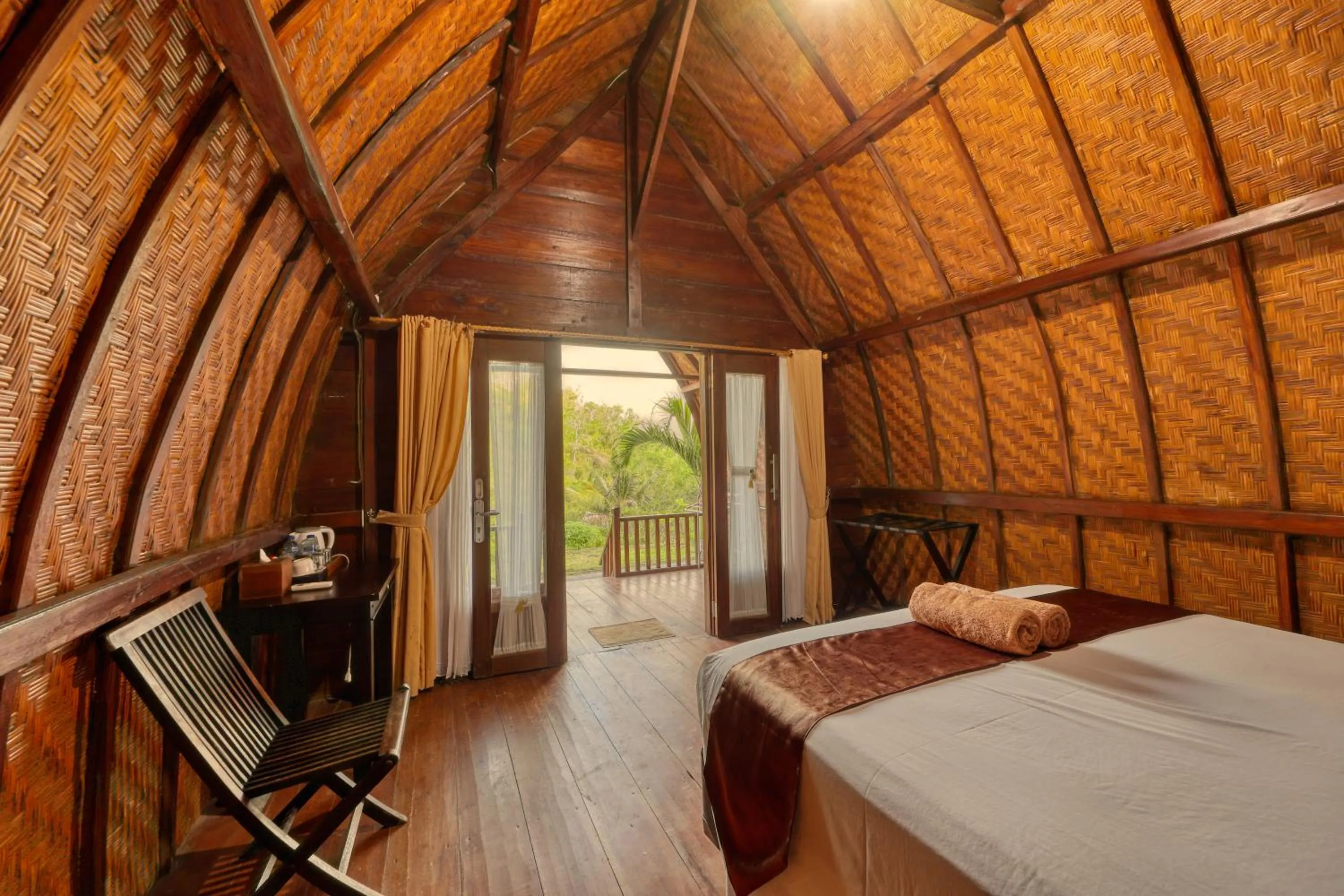 Bed in Butterfly Bungalow