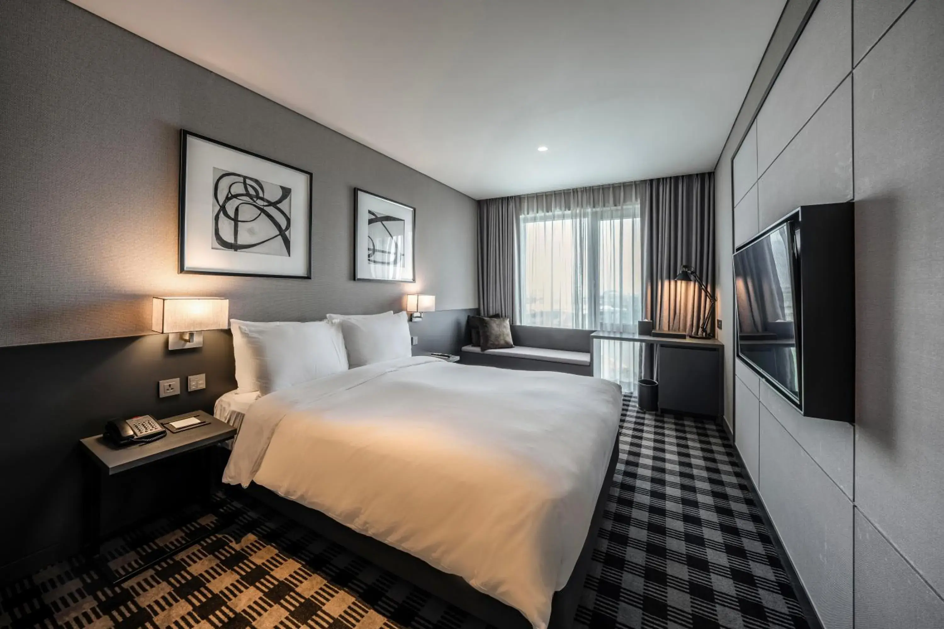 Bed in Hotel Marinabay Seoul Bed in Hotel Marinabay Seoul