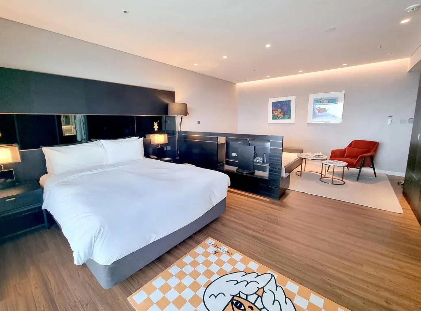 Bed in Hotel Marinabay Seoul Bed in Hotel Marinabay Seoul