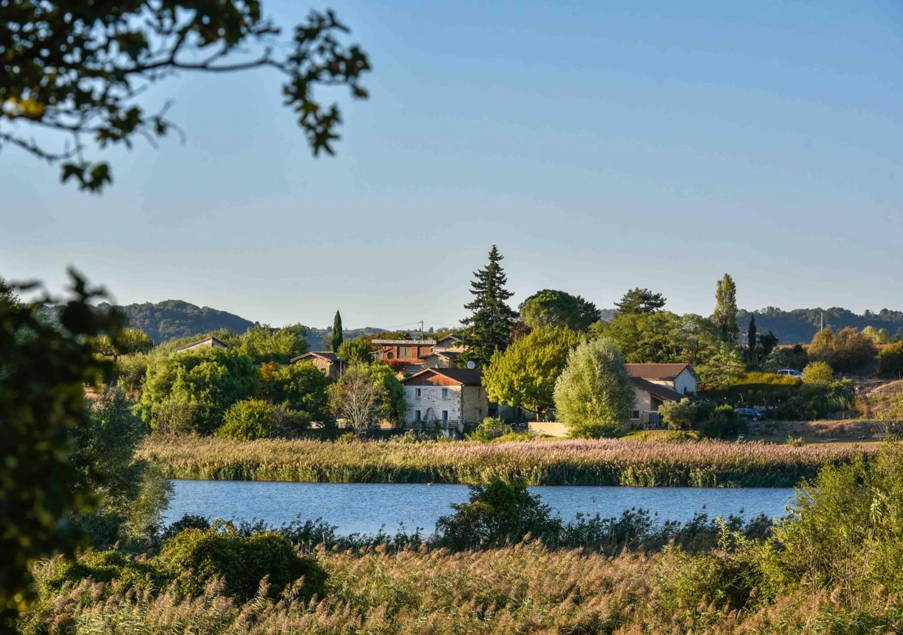 River view in Logis Hôtel Les Vieilles Granges