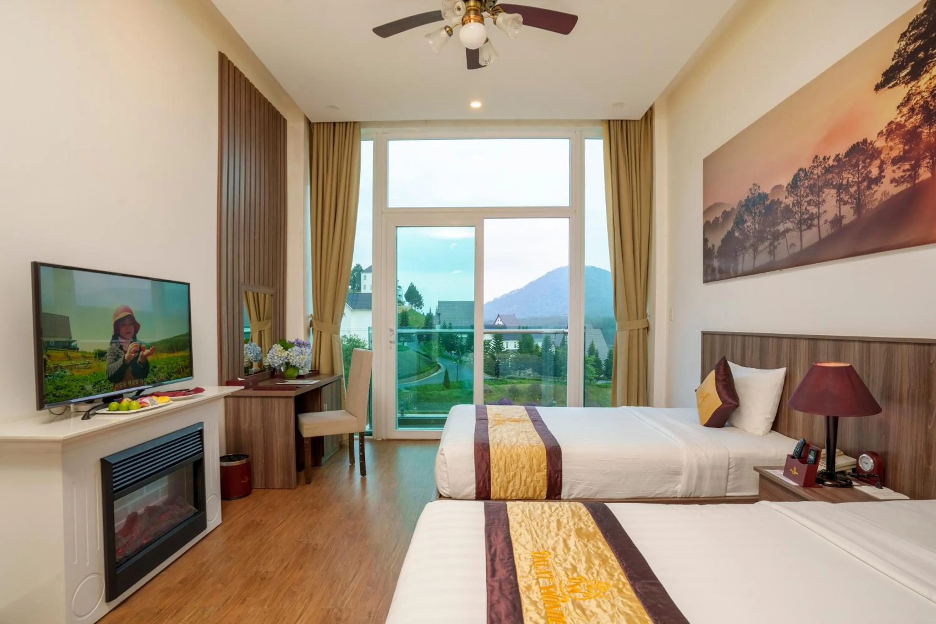 Natural landscape, Bed in Dalat Wonder Resort