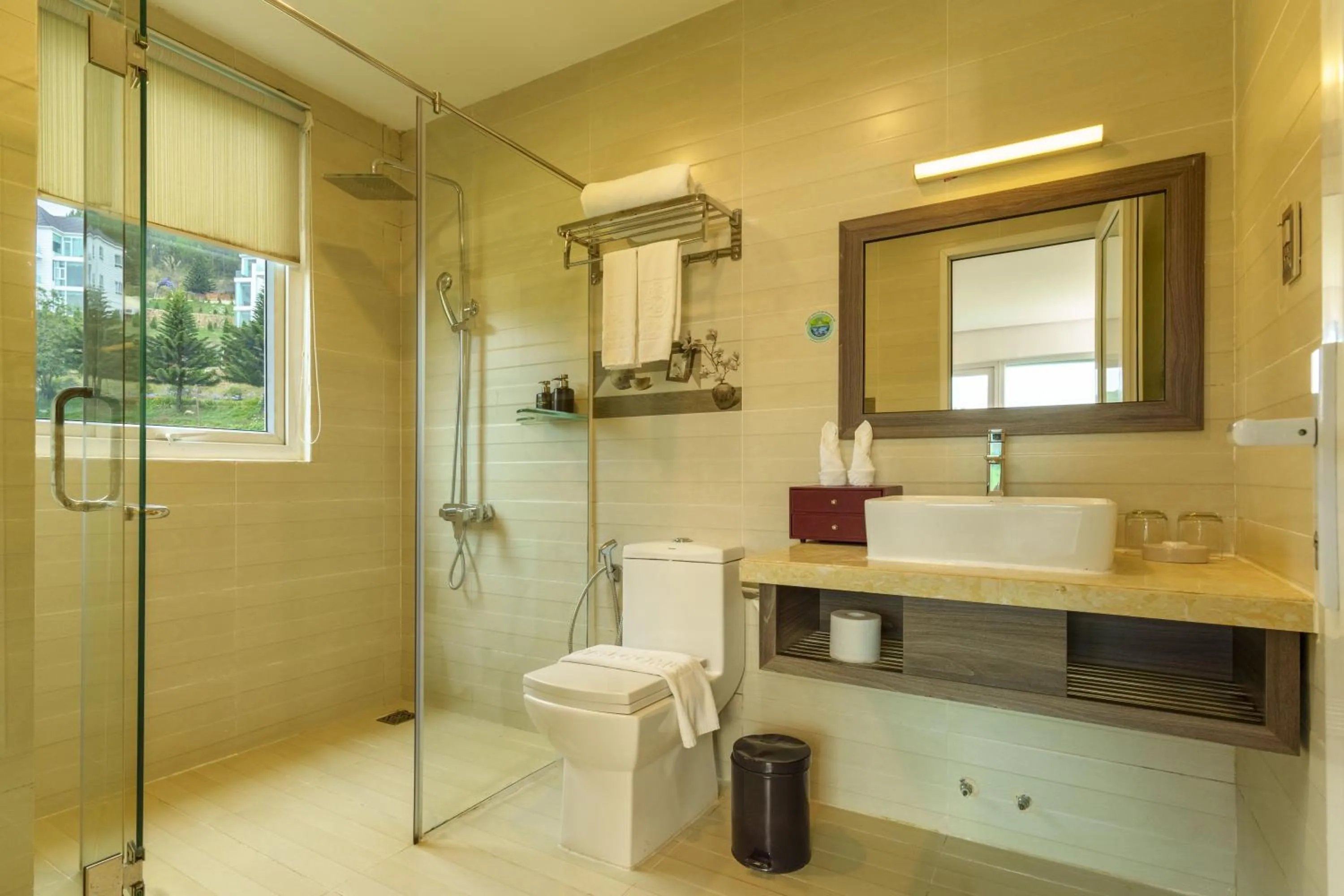 Shower in Dalat Wonder Resort