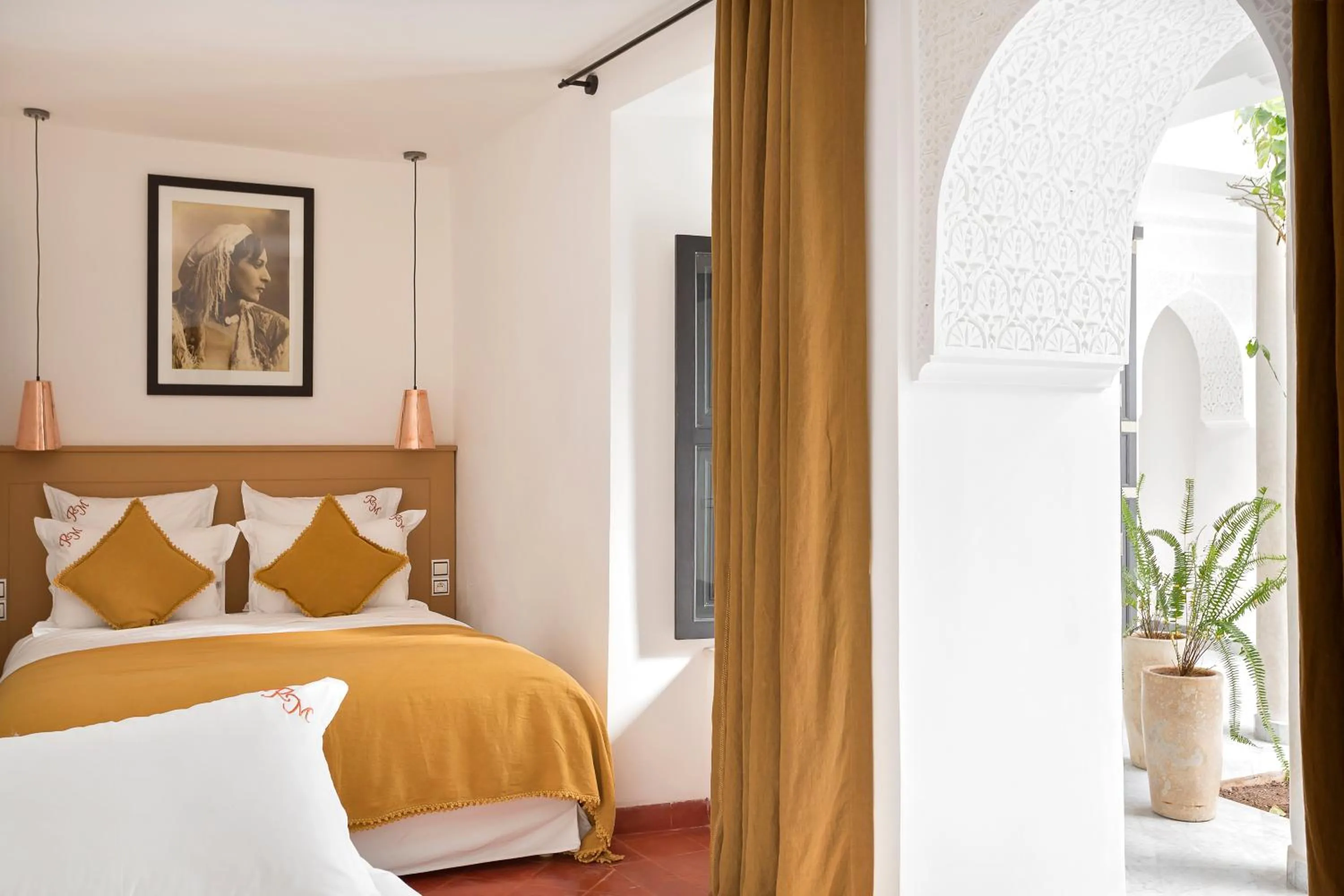 Bed in Riad Mirage