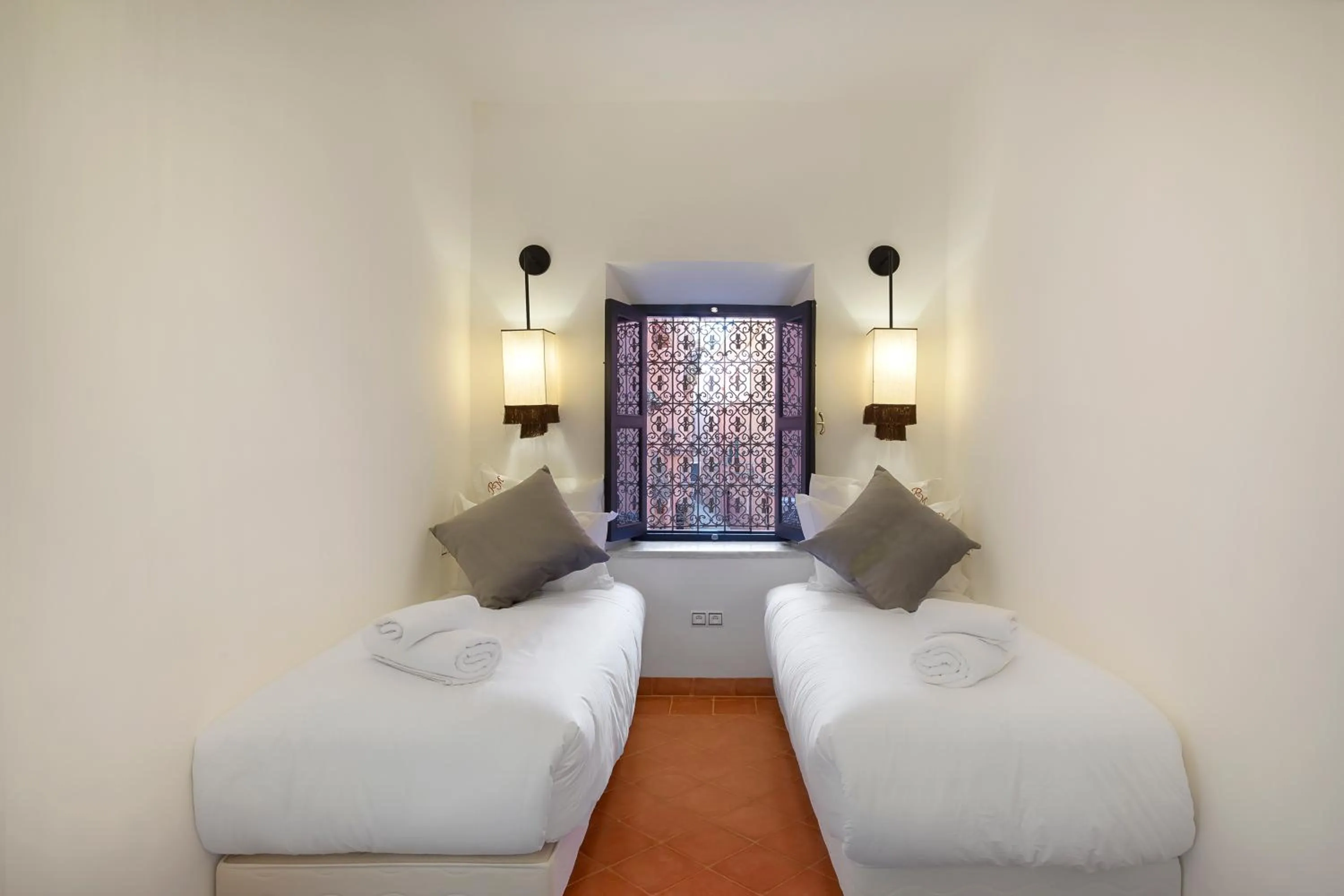 Solarium, Bed in Riad Mirage