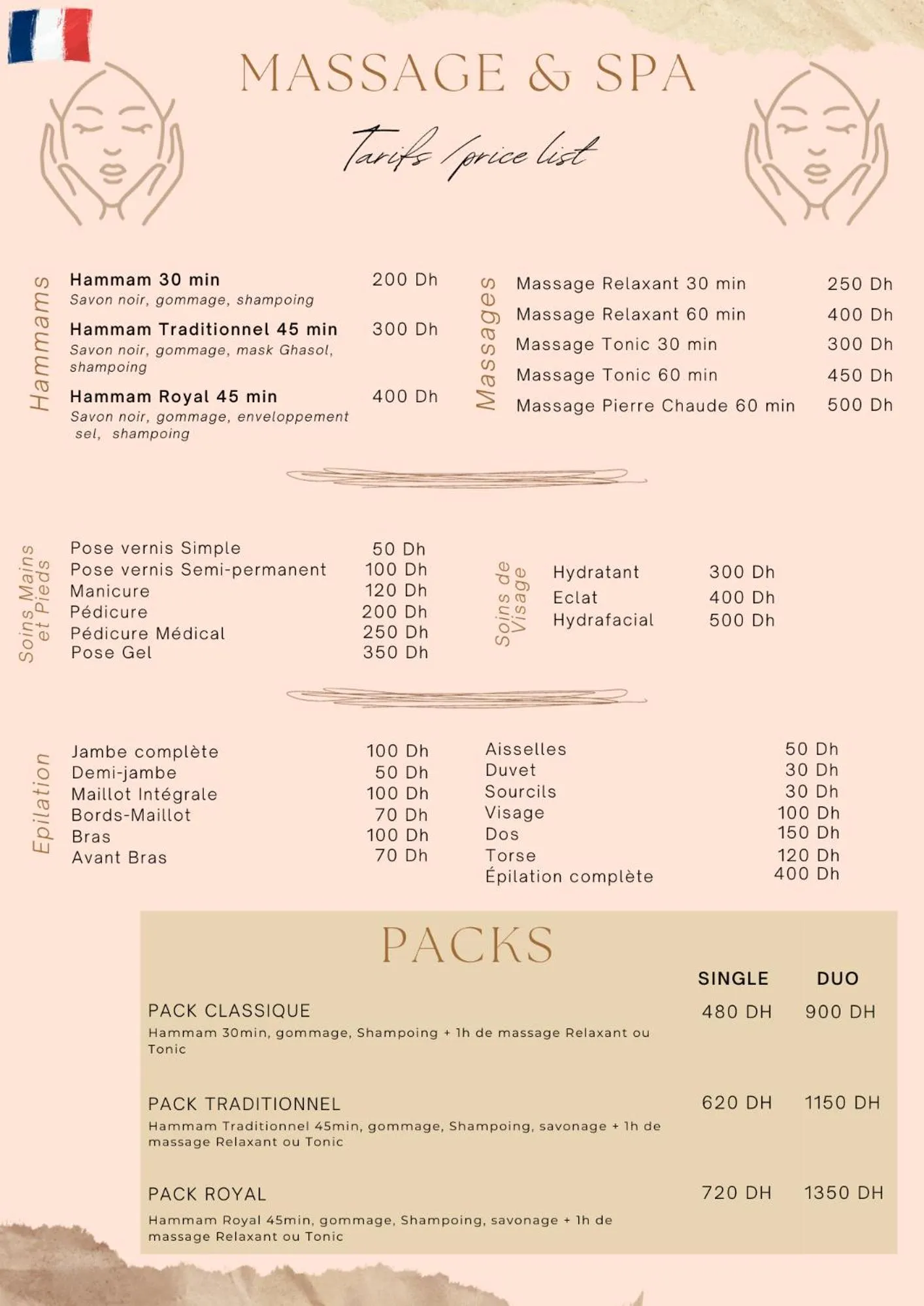 Spa and wellness centre/facilities in Riad Mirage