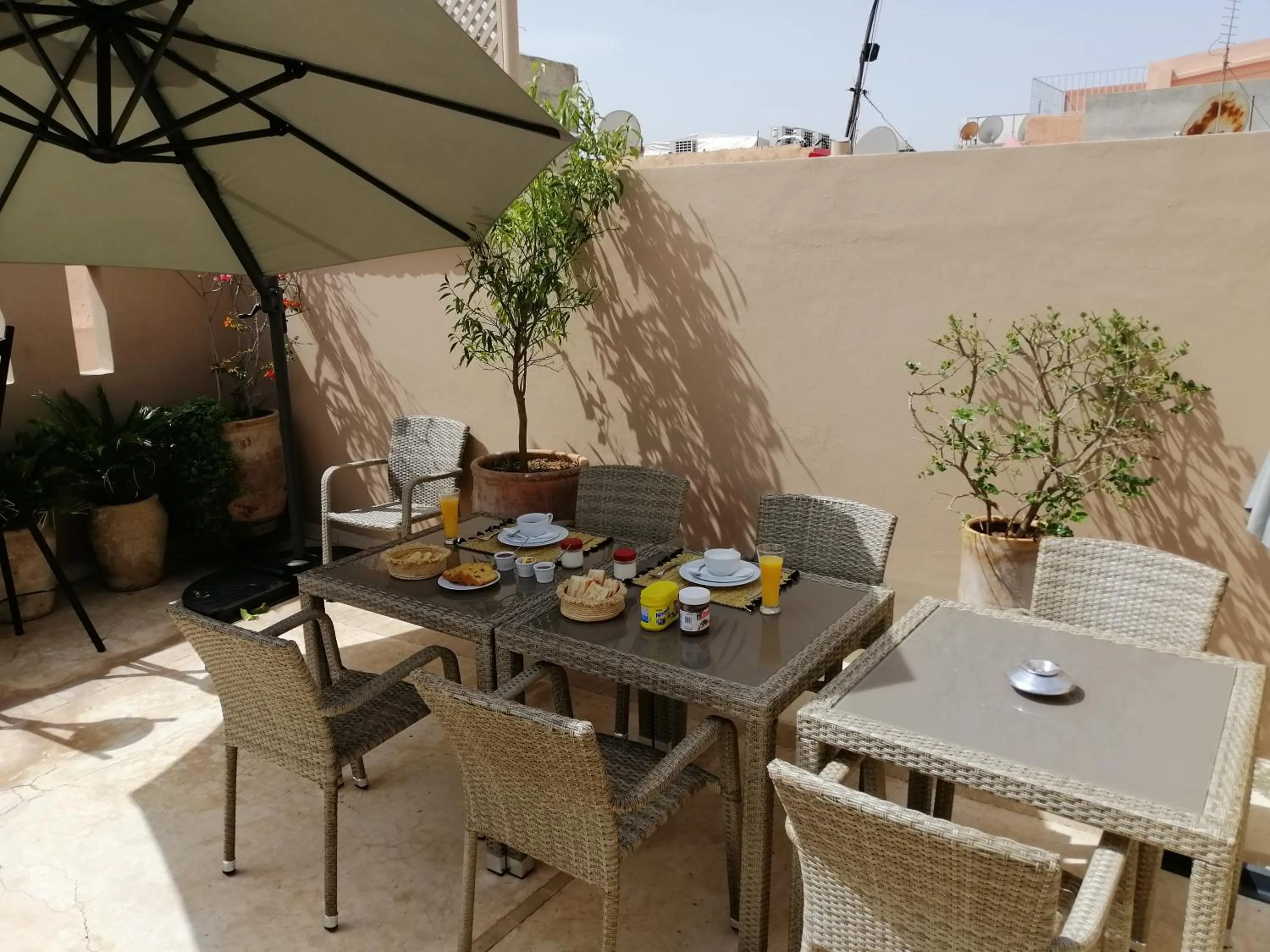 Patio in Riad Mirage