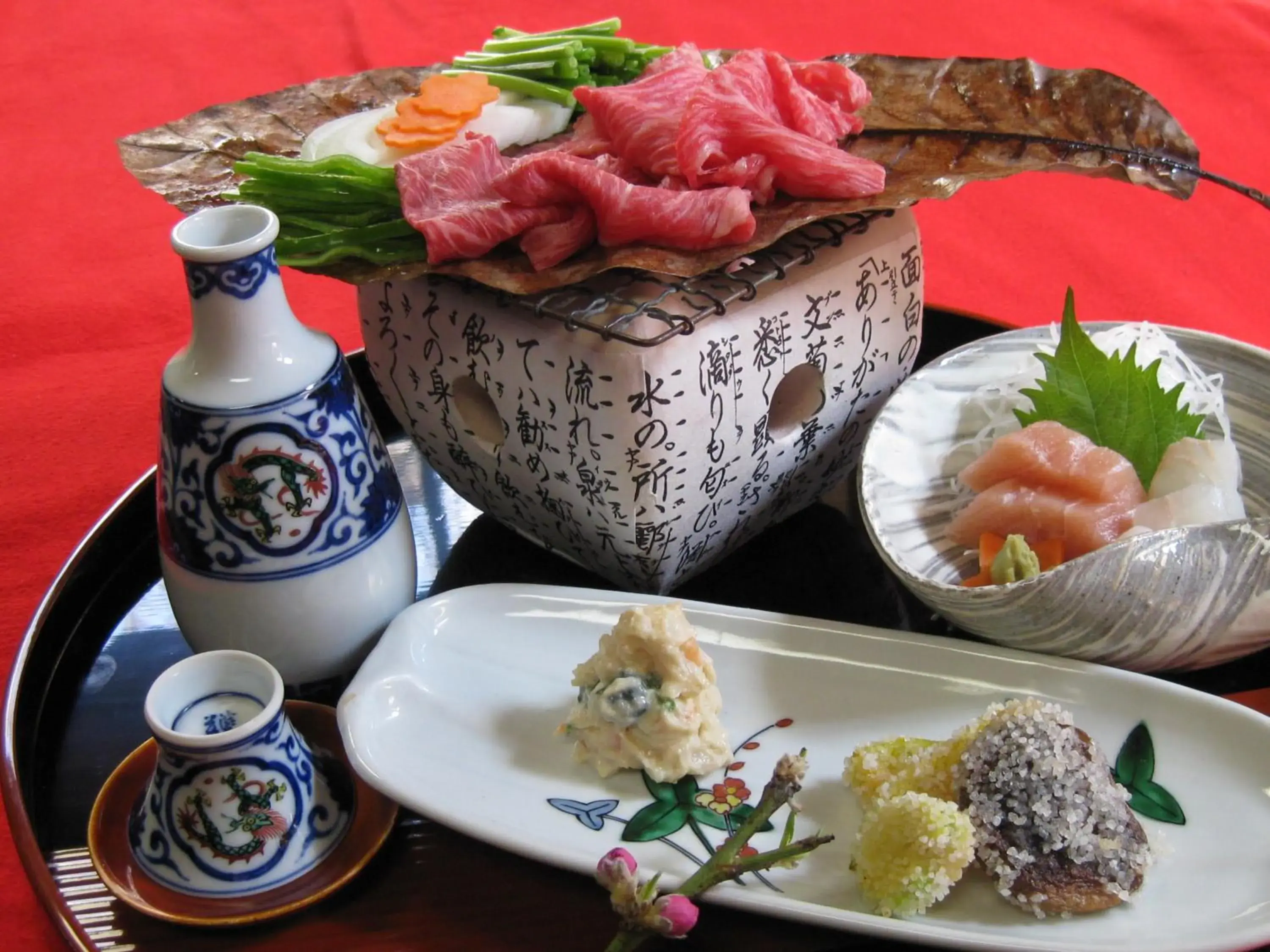 Food close-up in Ryokan Kaminaka Food close-up in Ryokan Kaminaka