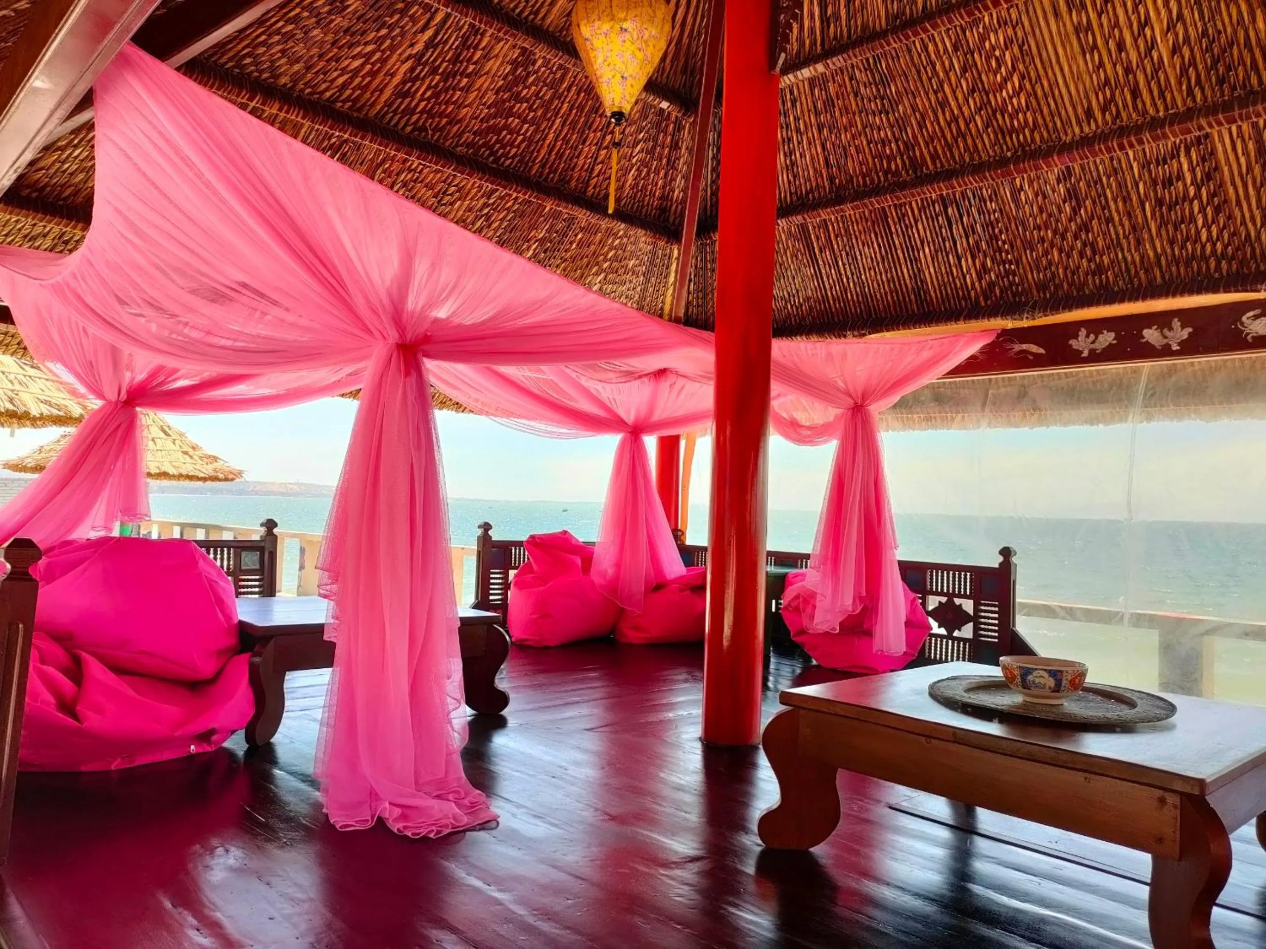 Seating area in Full Moon Beach Resort