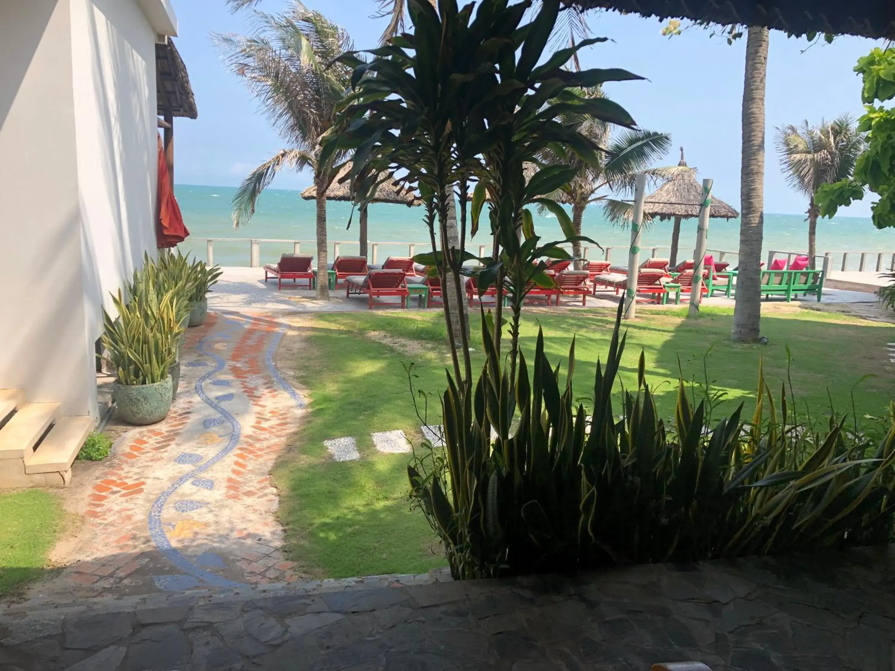 Garden view in Full Moon Beach Resort Garden view in Full Moon Beach Resort