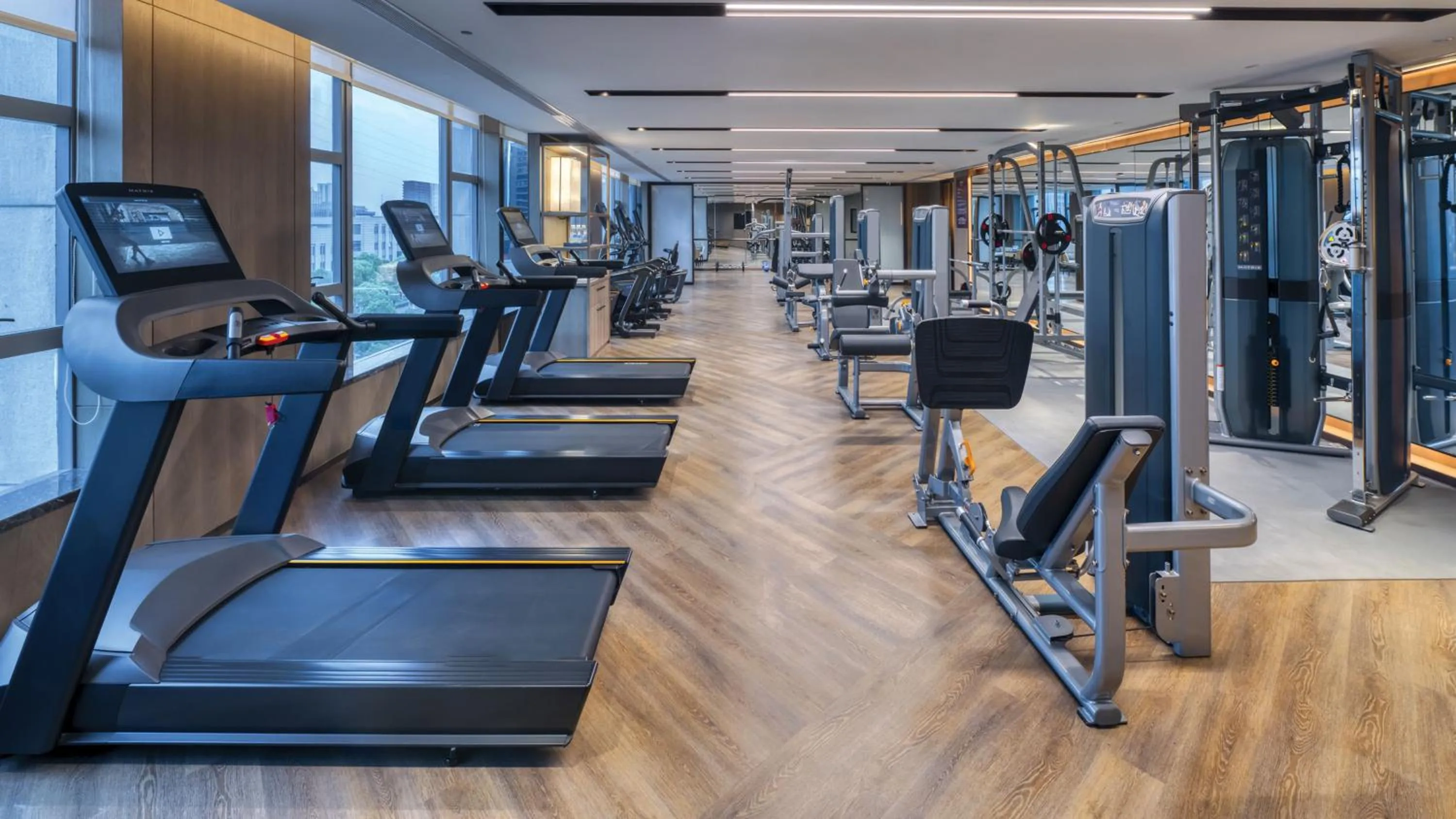 Fitness centre/facilities in Crowne Plaza Rugao