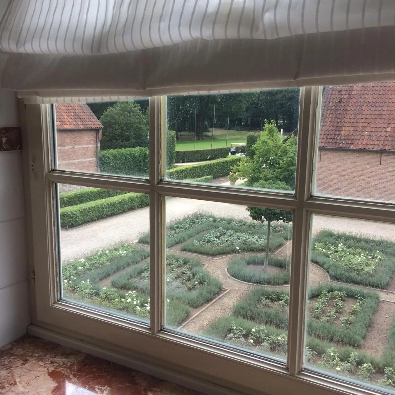 Inner courtyard view in Bossenstein Golf & Polo Club