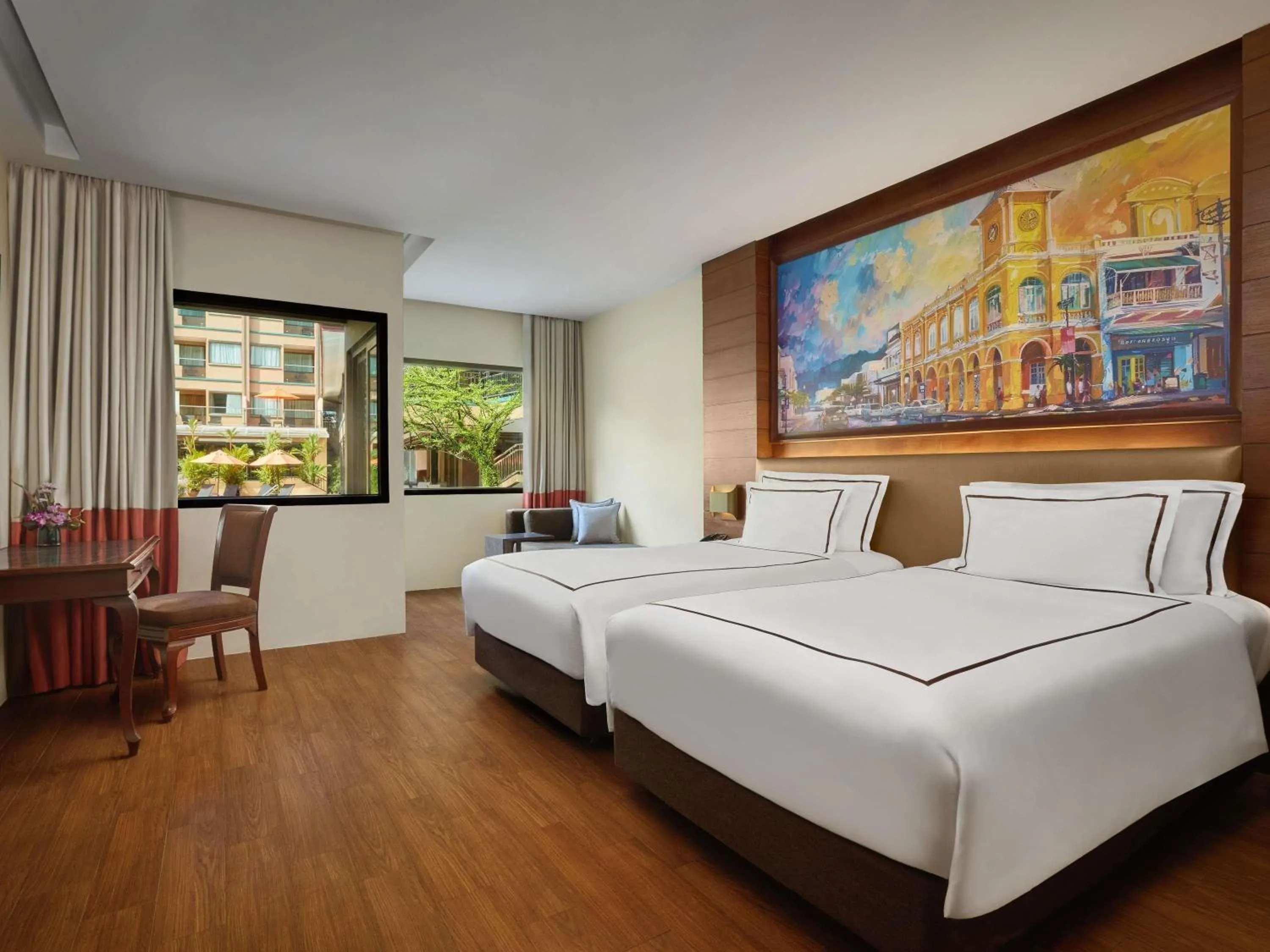 Bedroom, Bed in Novotel Phuket Vintage Park Resort