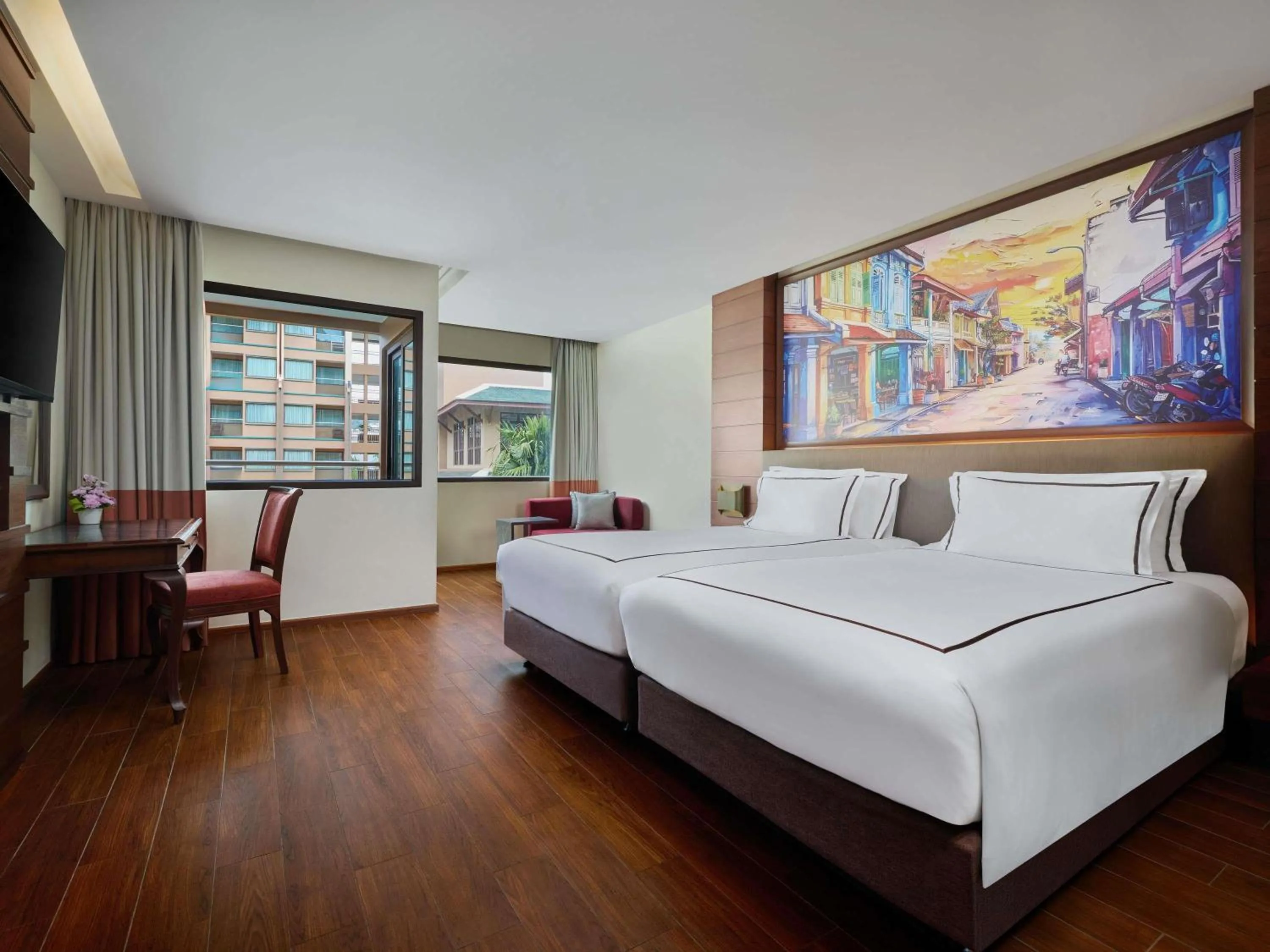 Bedroom, Bed in Novotel Phuket Vintage Park Resort