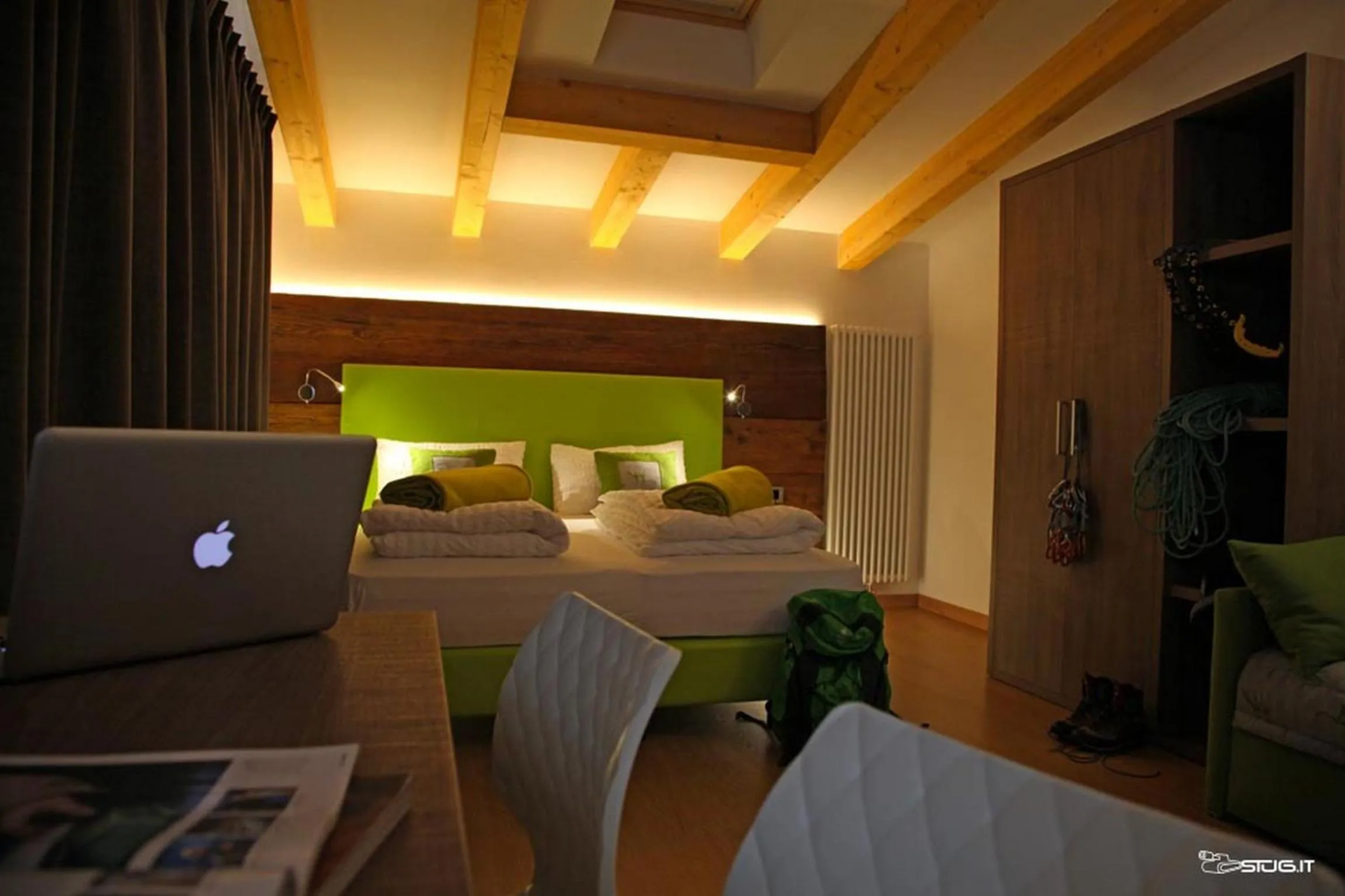 Bedroom, Bed in Sport Hotel Stella Alpina