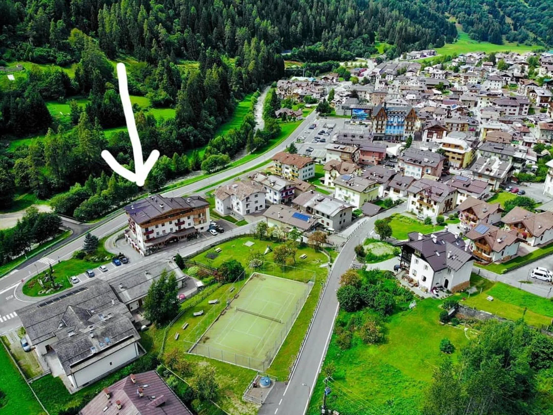 Bird's eye view in Sport Hotel Stella Alpina