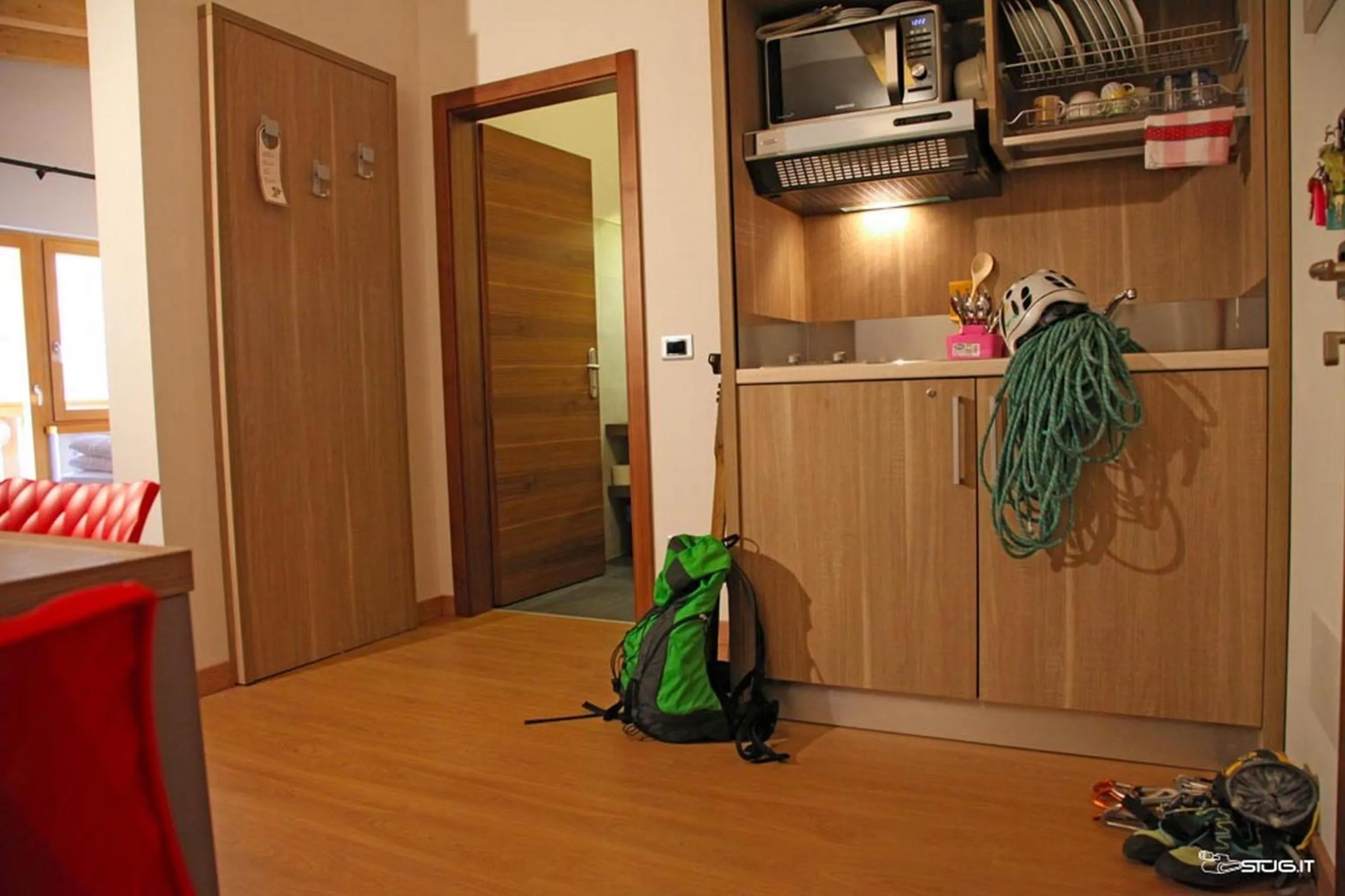 Kitchen or kitchenette in Sport Hotel Stella Alpina