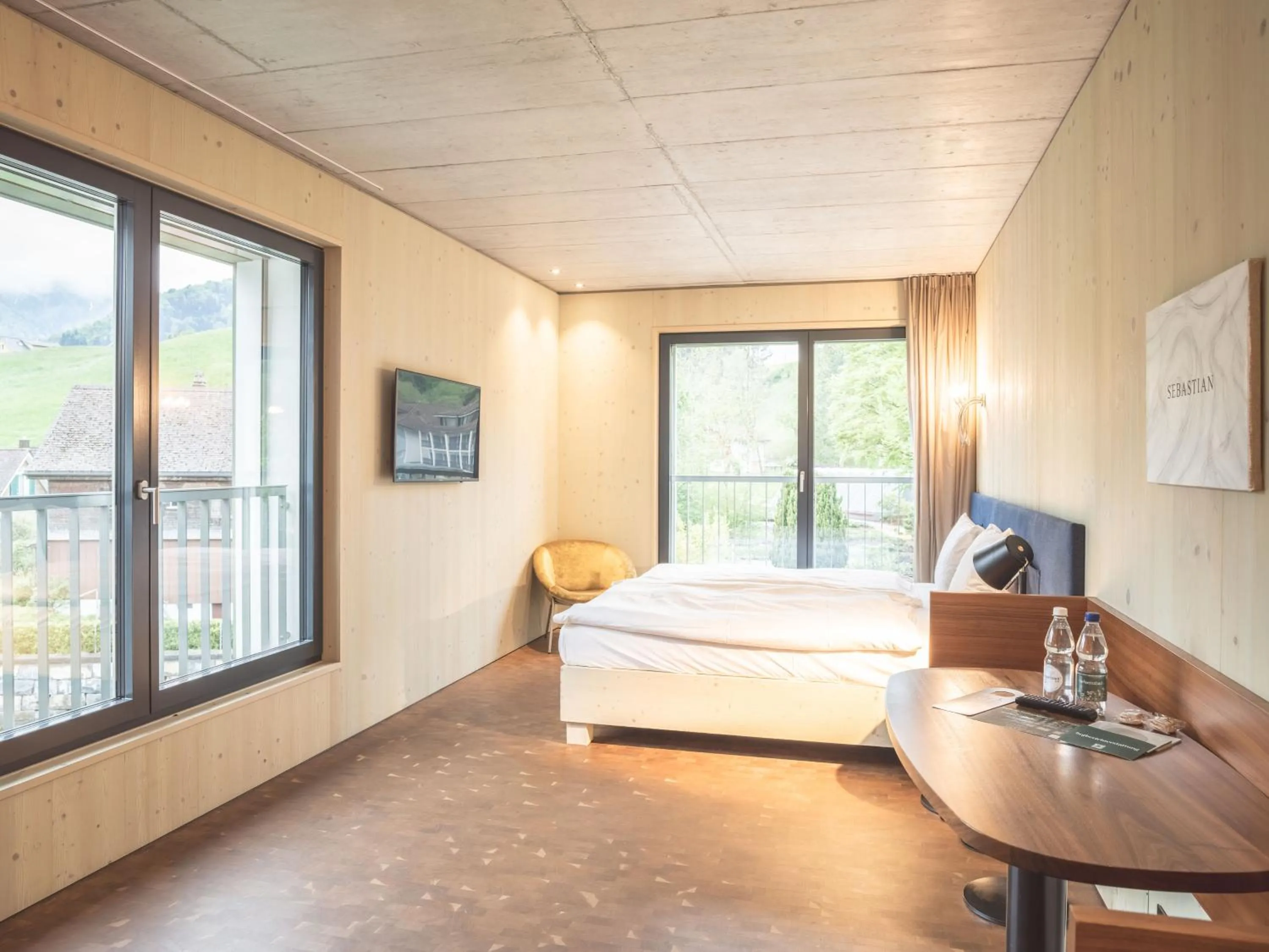 Bed in Lodge Hof Weissbad