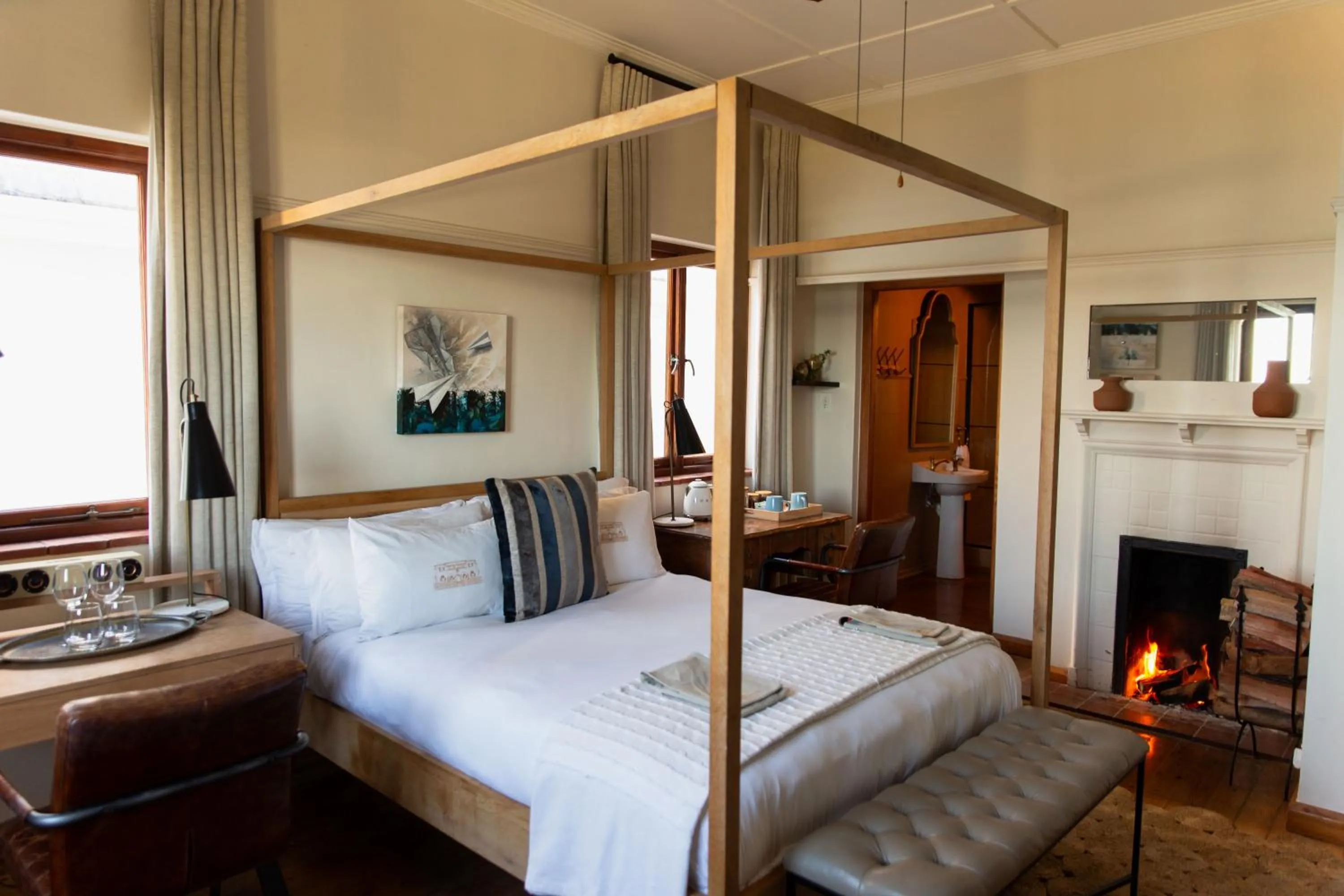 Bed in Sonnekus Boutique Hotel & Bistro