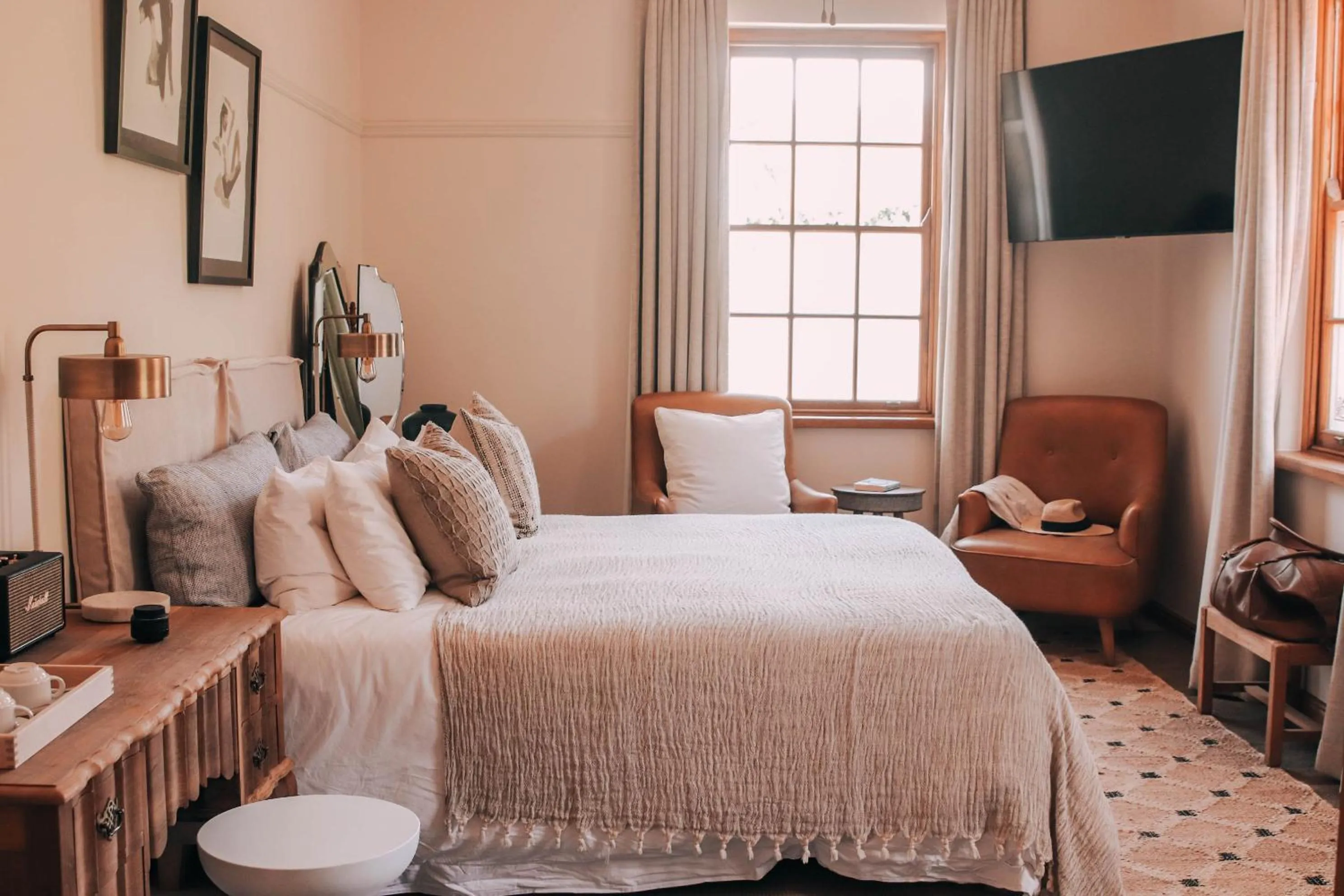 Bed in Sonnekus Boutique Hotel & Bistro