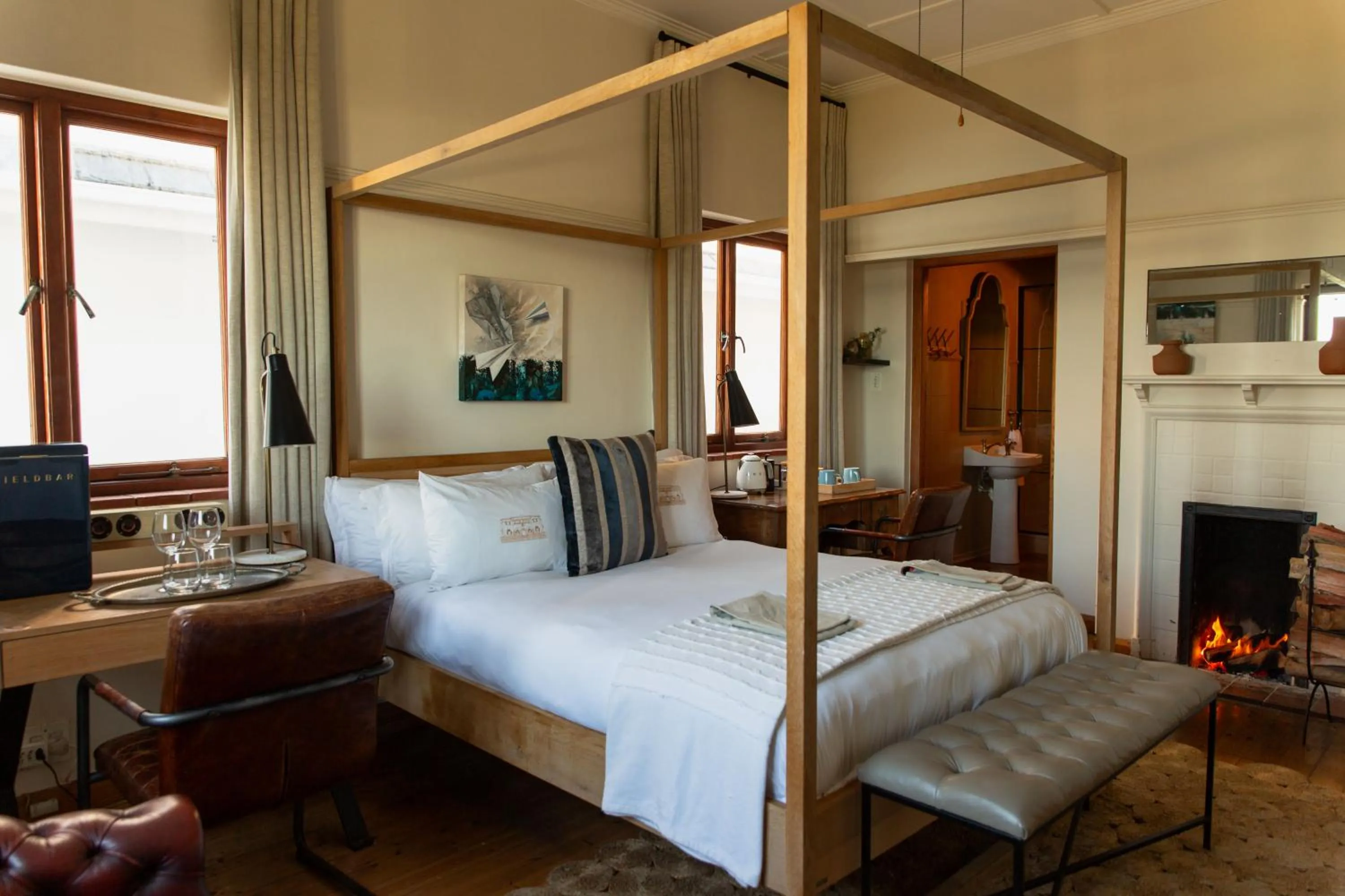 Bed in Sonnekus Boutique Hotel & Bistro