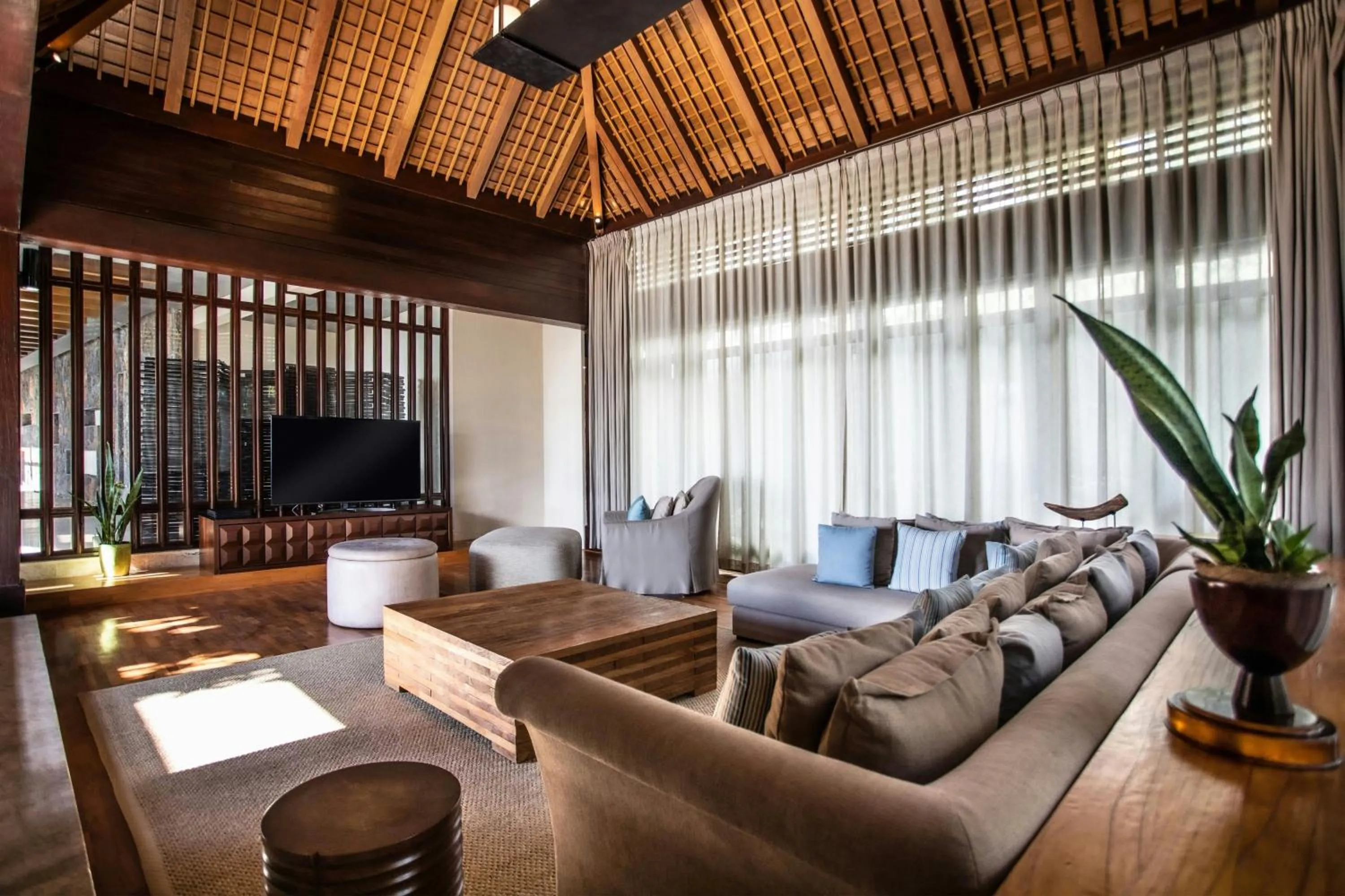 Living room in JW Marriott Mauritius Resort