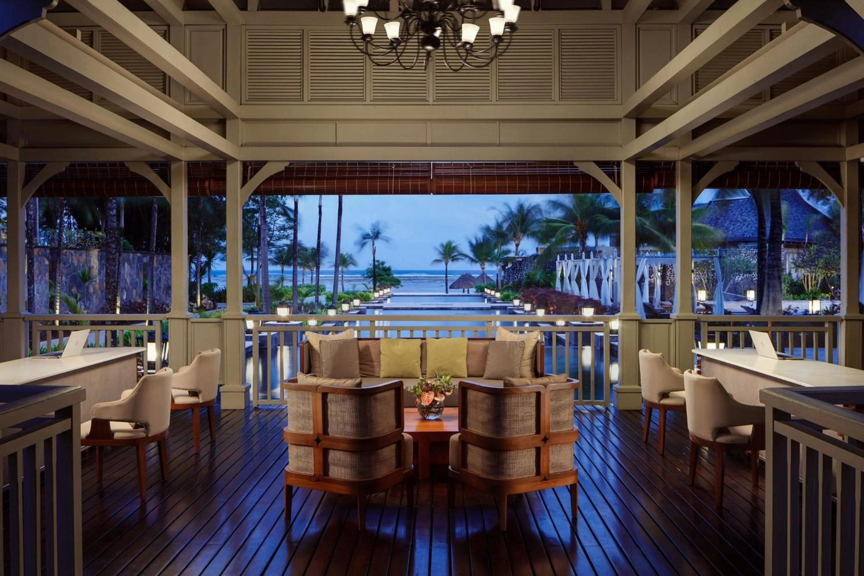 Lobby or reception in The St. Regis Le Morne Resort, Mauritius