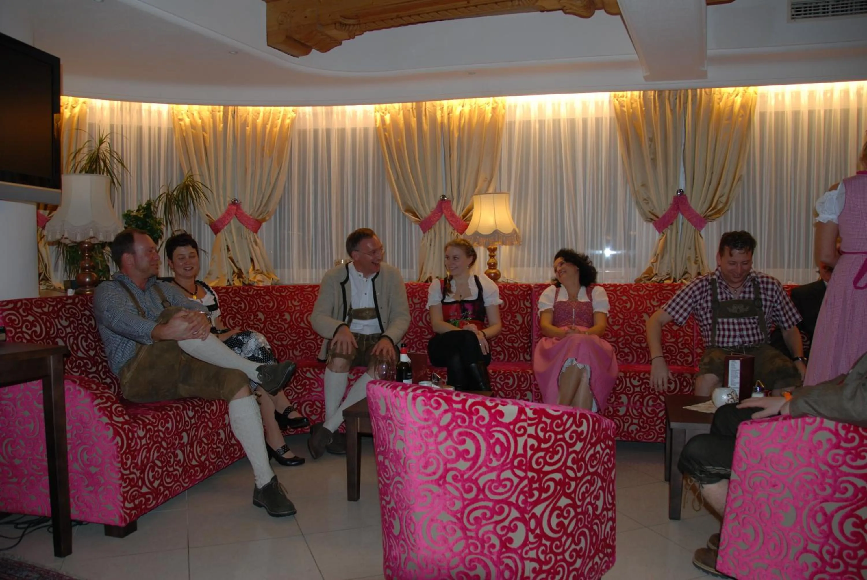 group of guests in Alpenhotel Regina