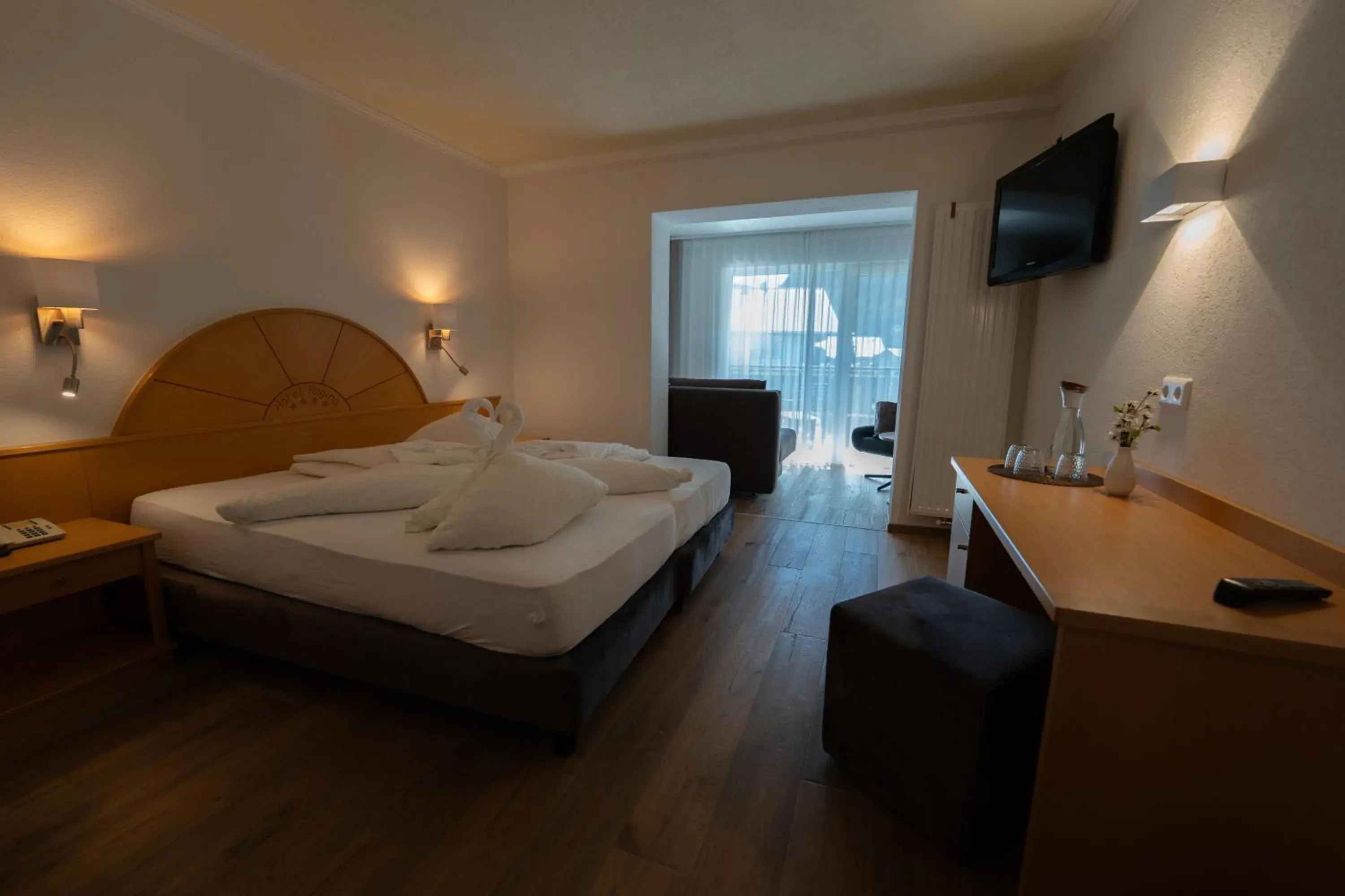 Twin Room with Mountain View (2 Adults + 1 Child) in Alpenhotel Regina Twin Room with Mountain View (2 Adults + 1 Child) in Alpenhotel Regina