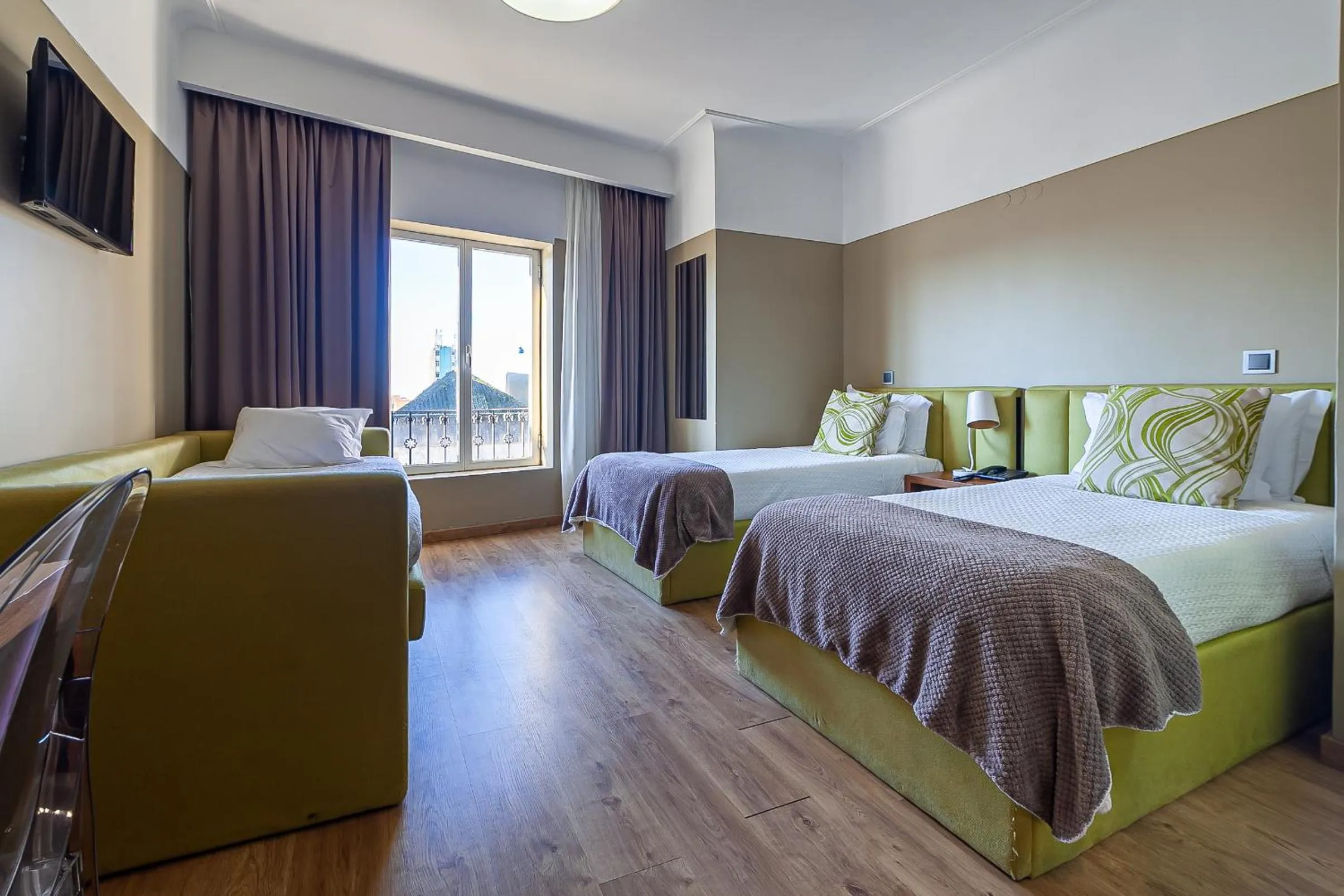 Bed in Hotel Porto Mar