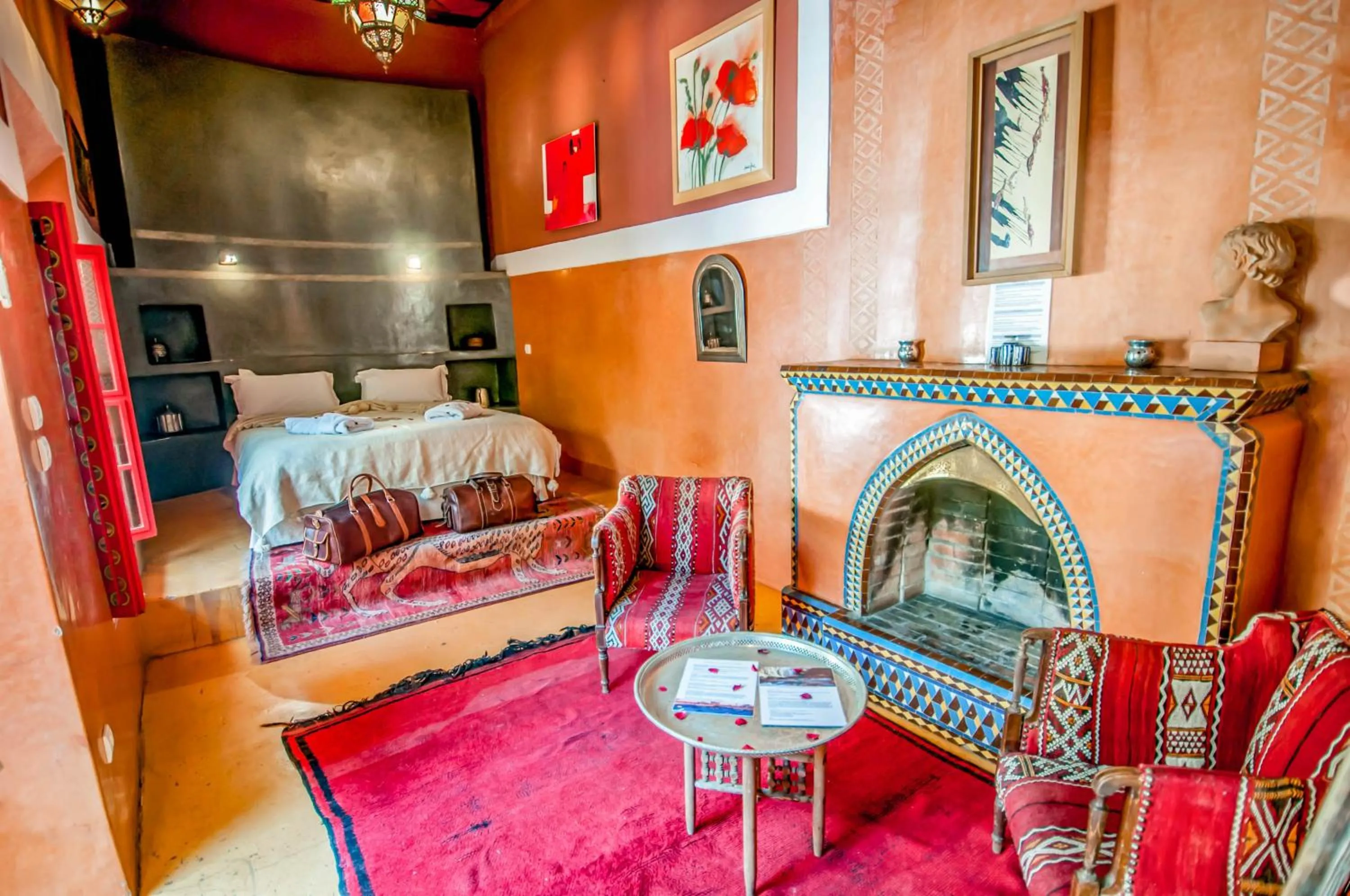 Bed in Riad Chorfa