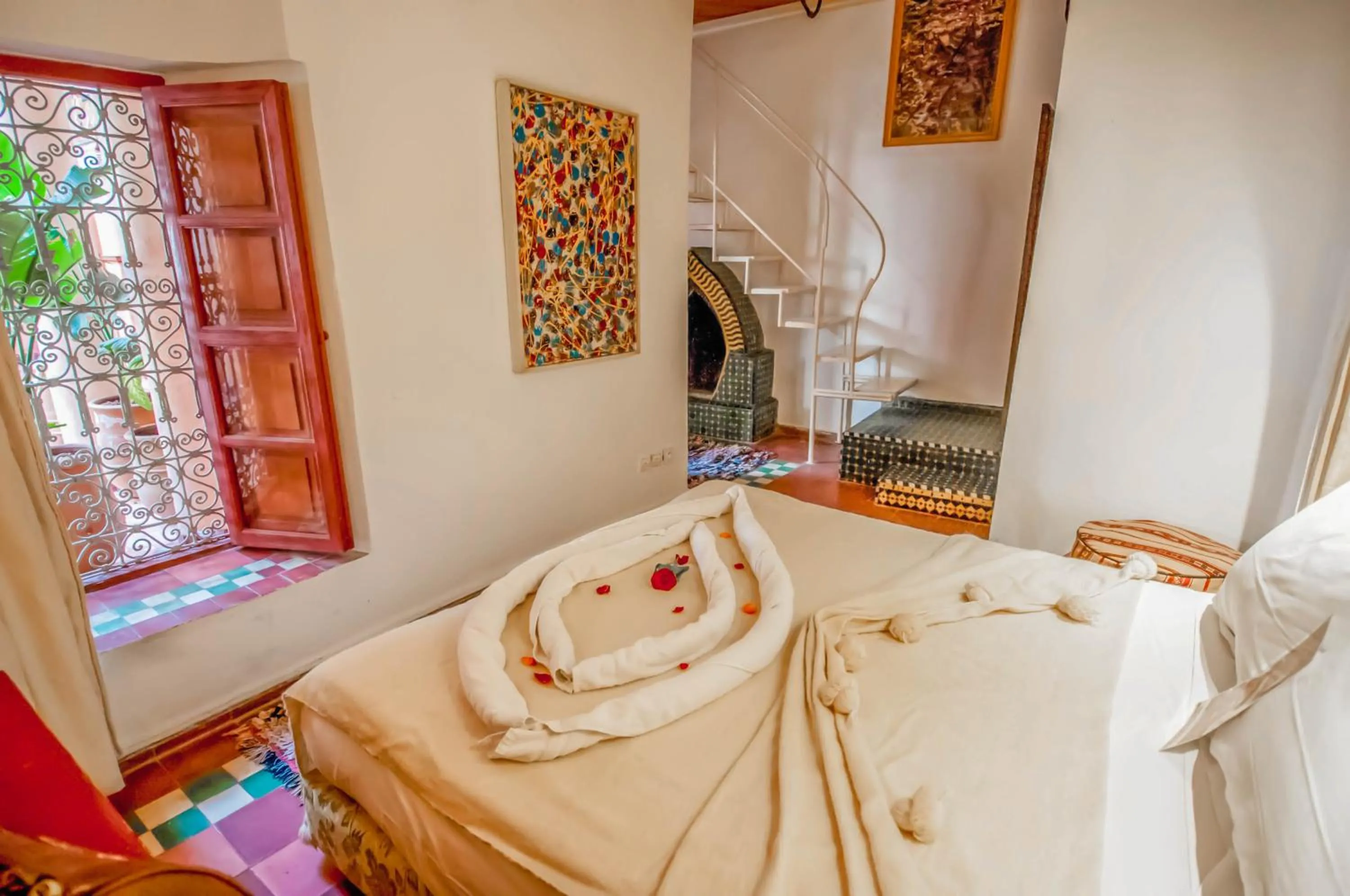Bed in Riad Chorfa