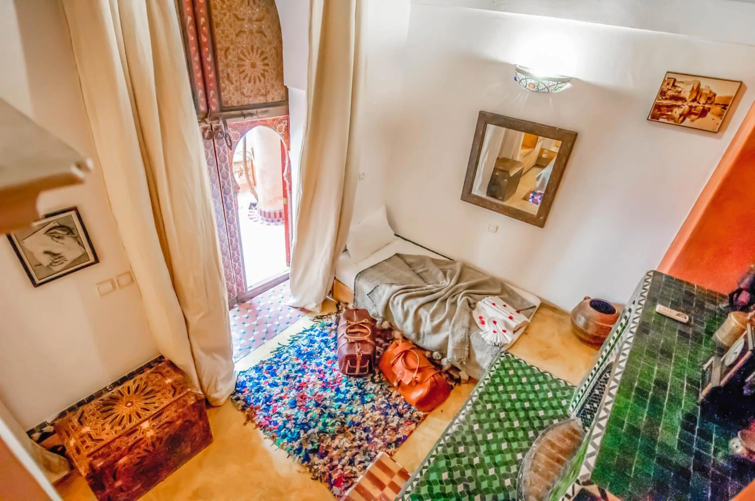 Bed in Riad Chorfa