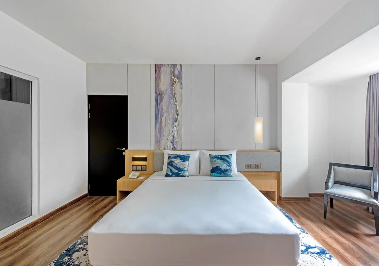 Bed in Oakwood Hotel & Apartments Taman Mini Jakarta