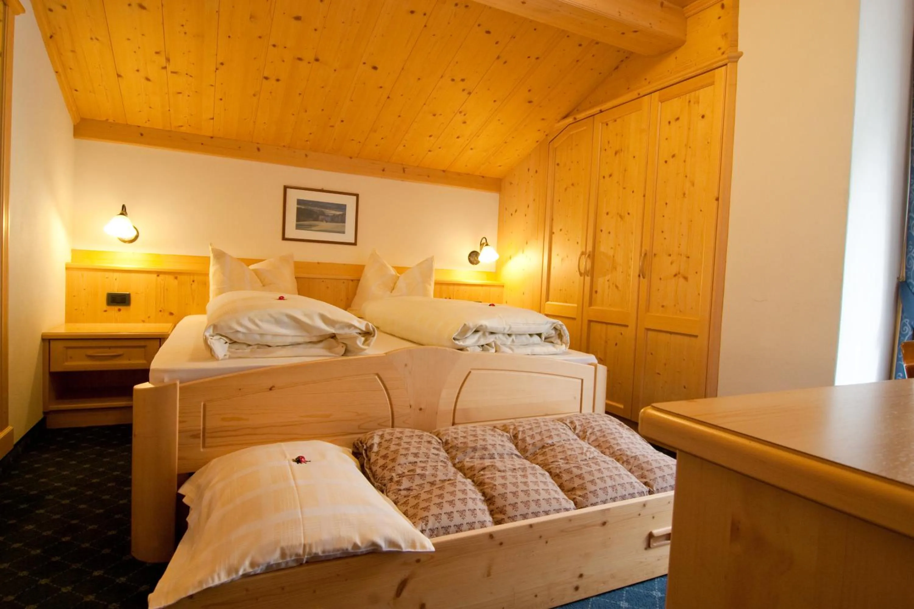 Bed in Pension Enzian