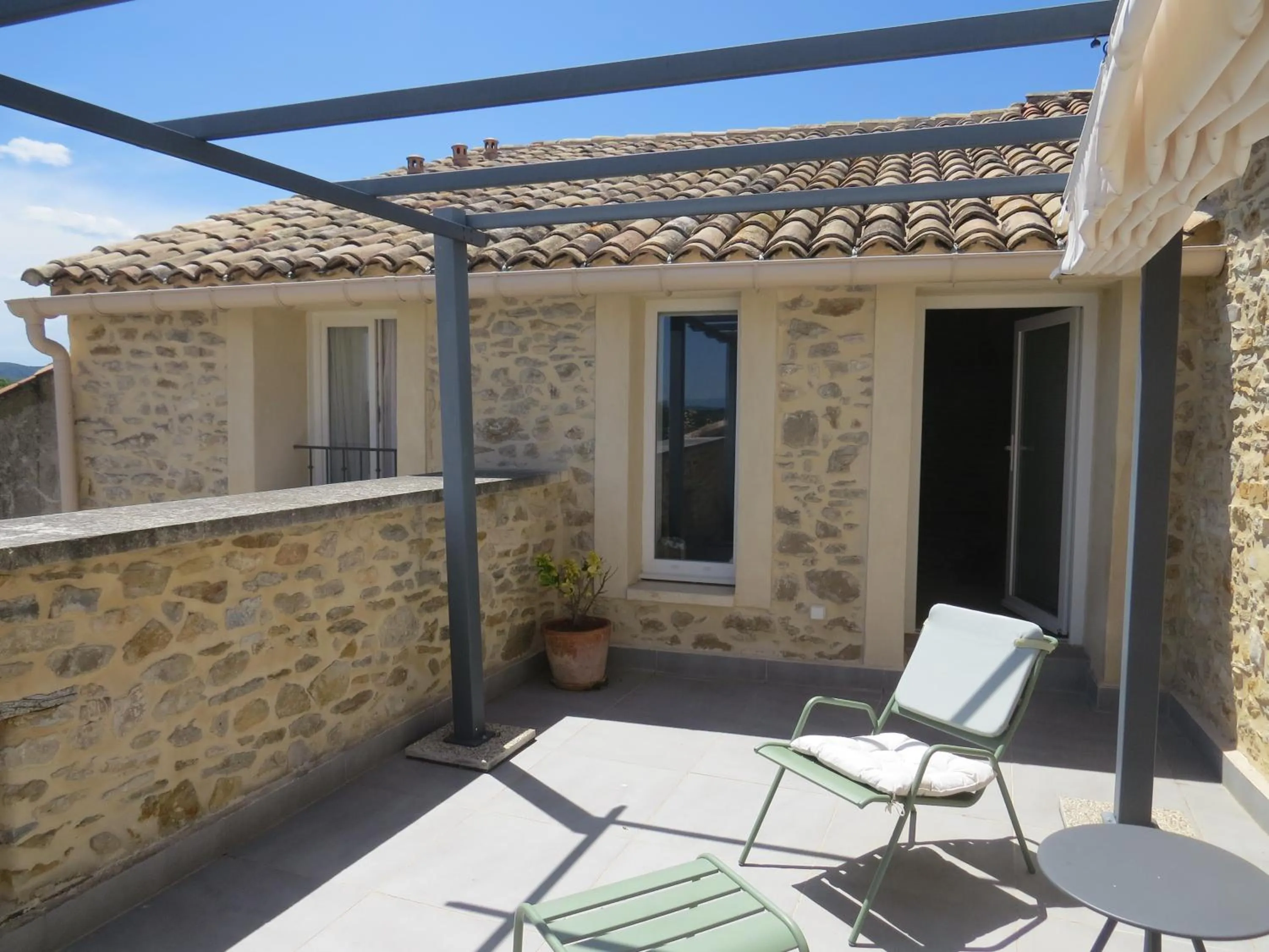 Patio in Maison d'hôtes La Bignone