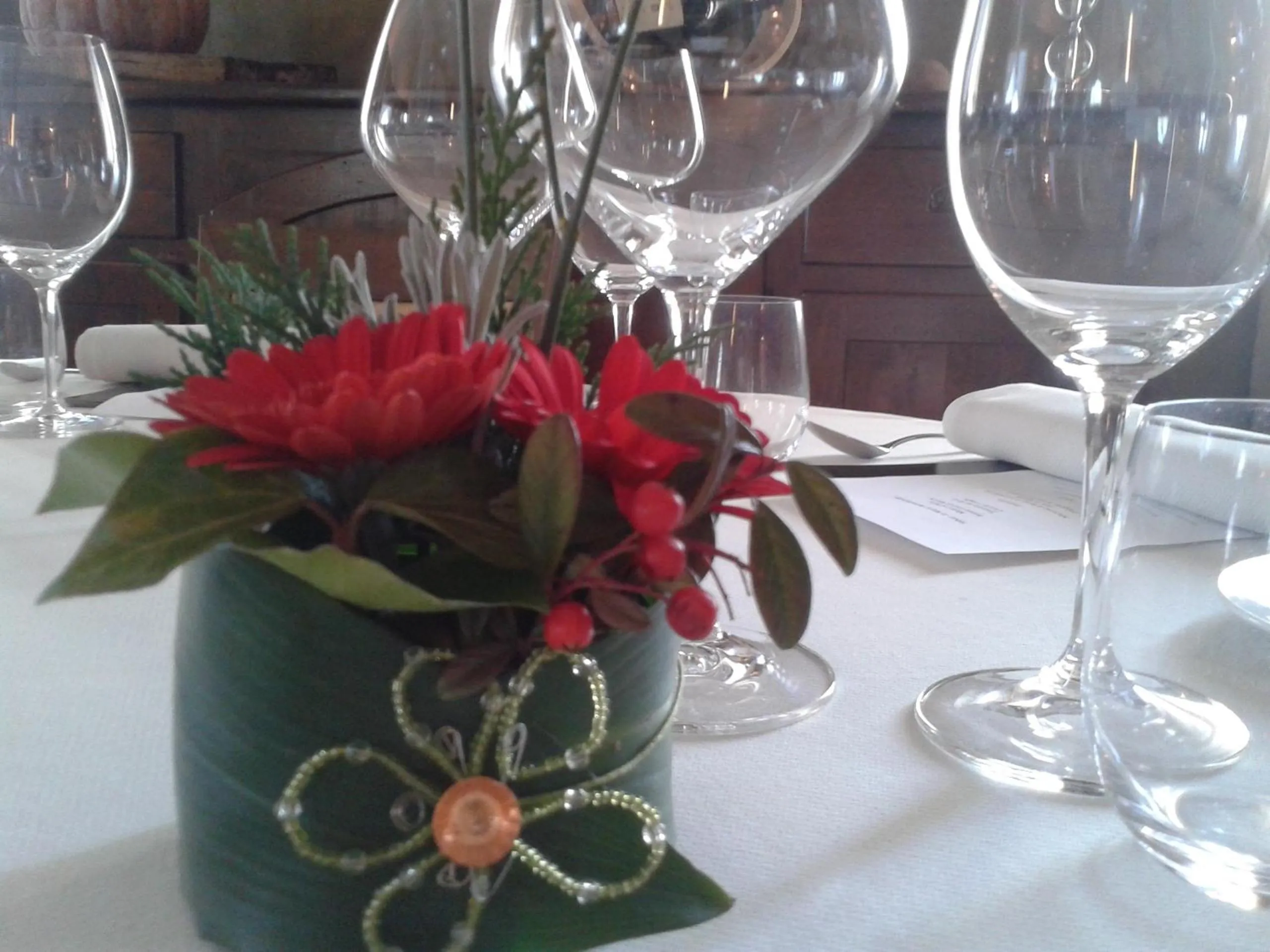 Decorative detail in Trattoria Del Bivio