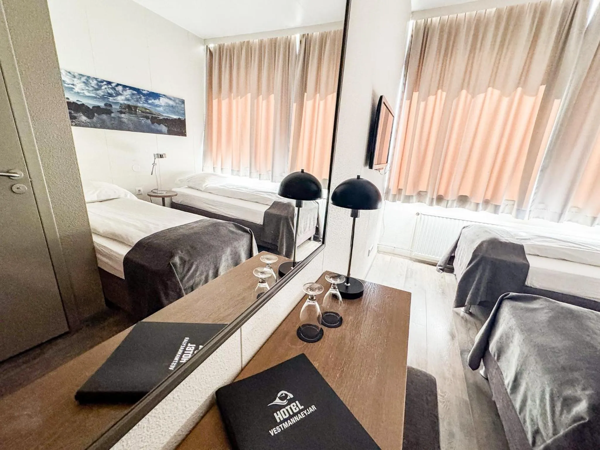 Bed in Hotel Vestmannaeyjar