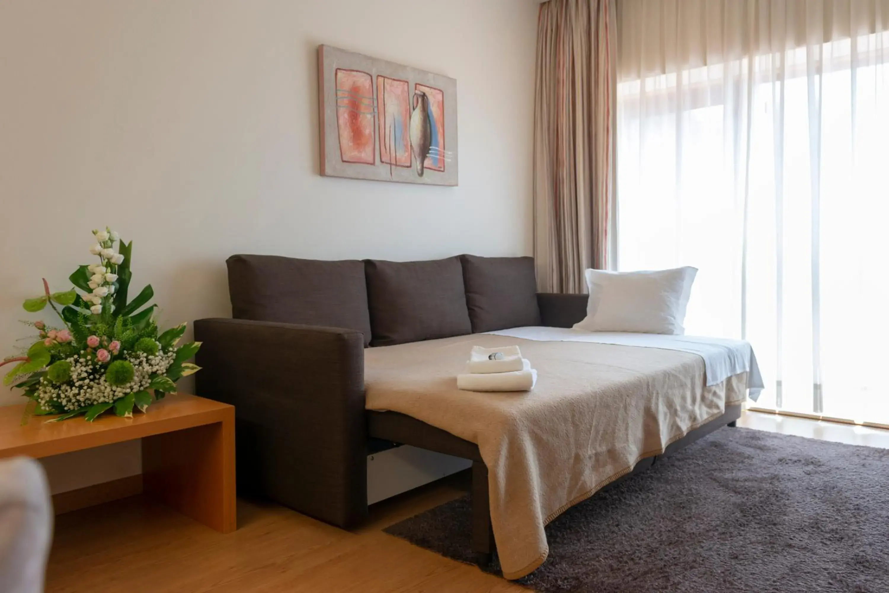 Living room, Bed in Eurosol Residence Hotel Apartamento Living room, Bed in Eurosol Residence Hotel Apartamento